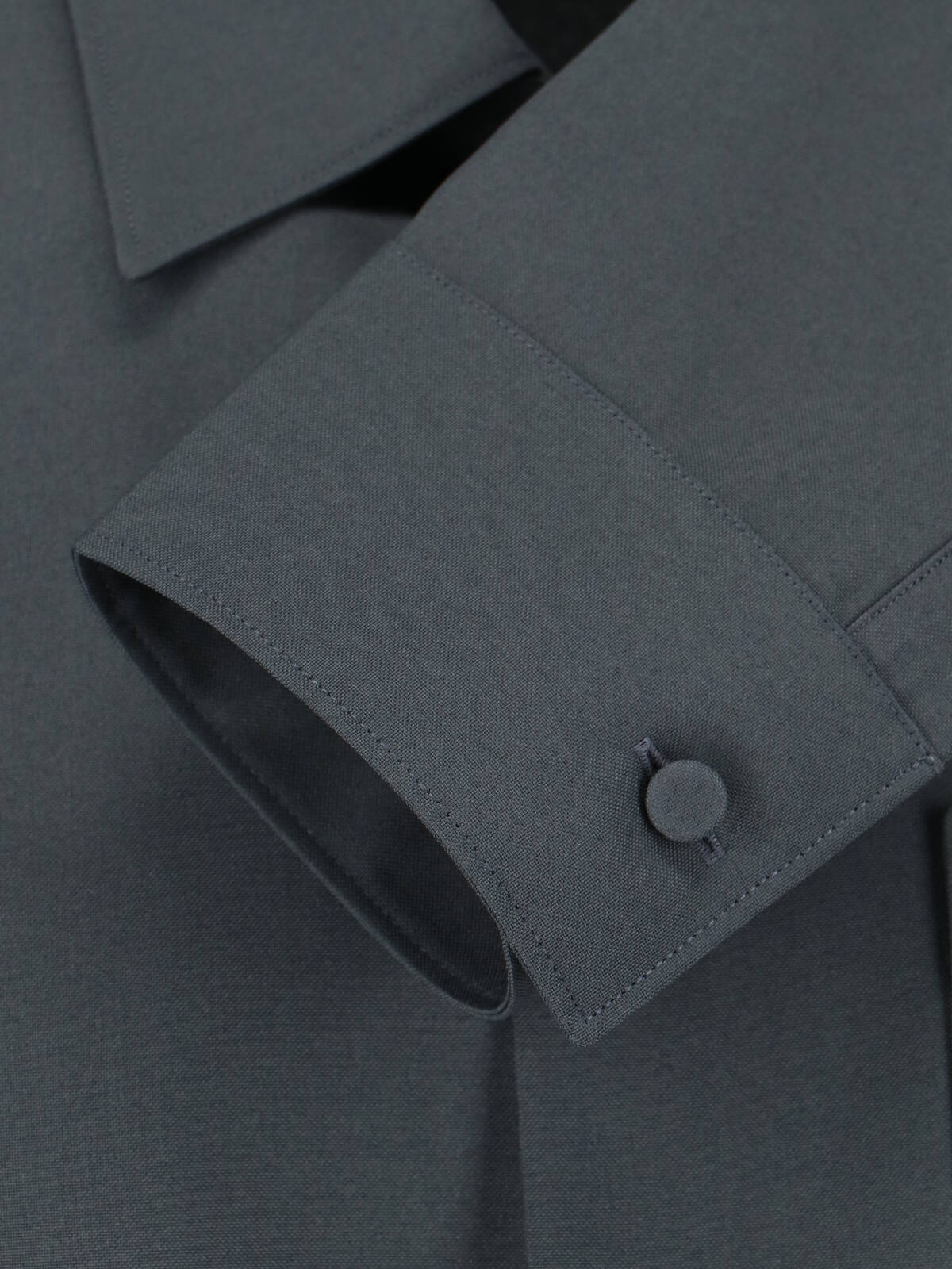 Gucci Technical Fabric Shirt Featuring Horsebit Detail In Gray