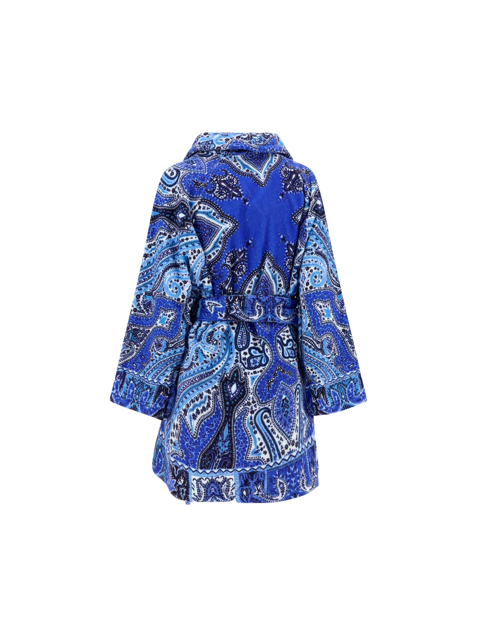 Shop Etro Bathrobe In Blue