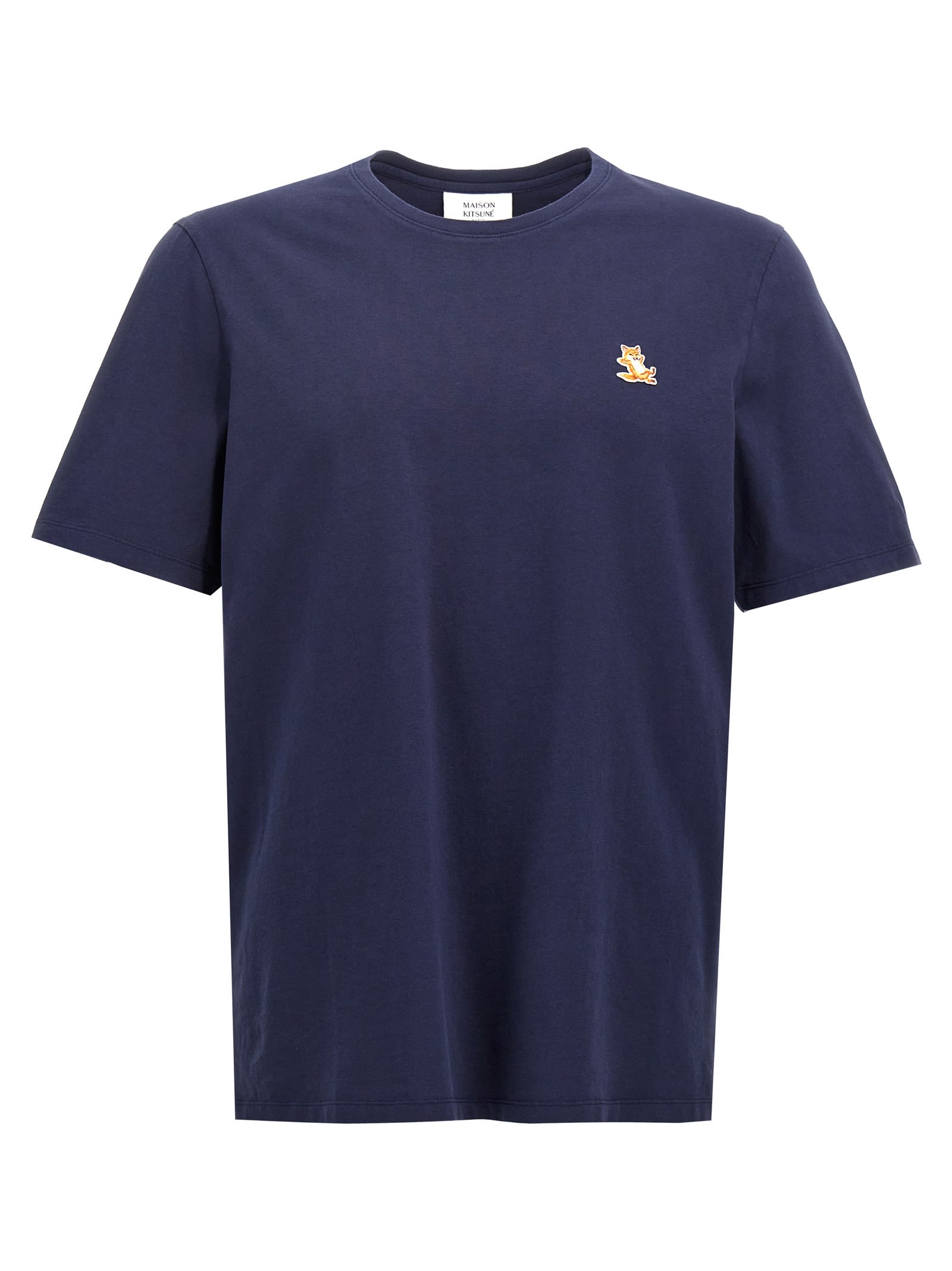 Shop Maison Kitsuné Chillax Fox T-shirt In Blue