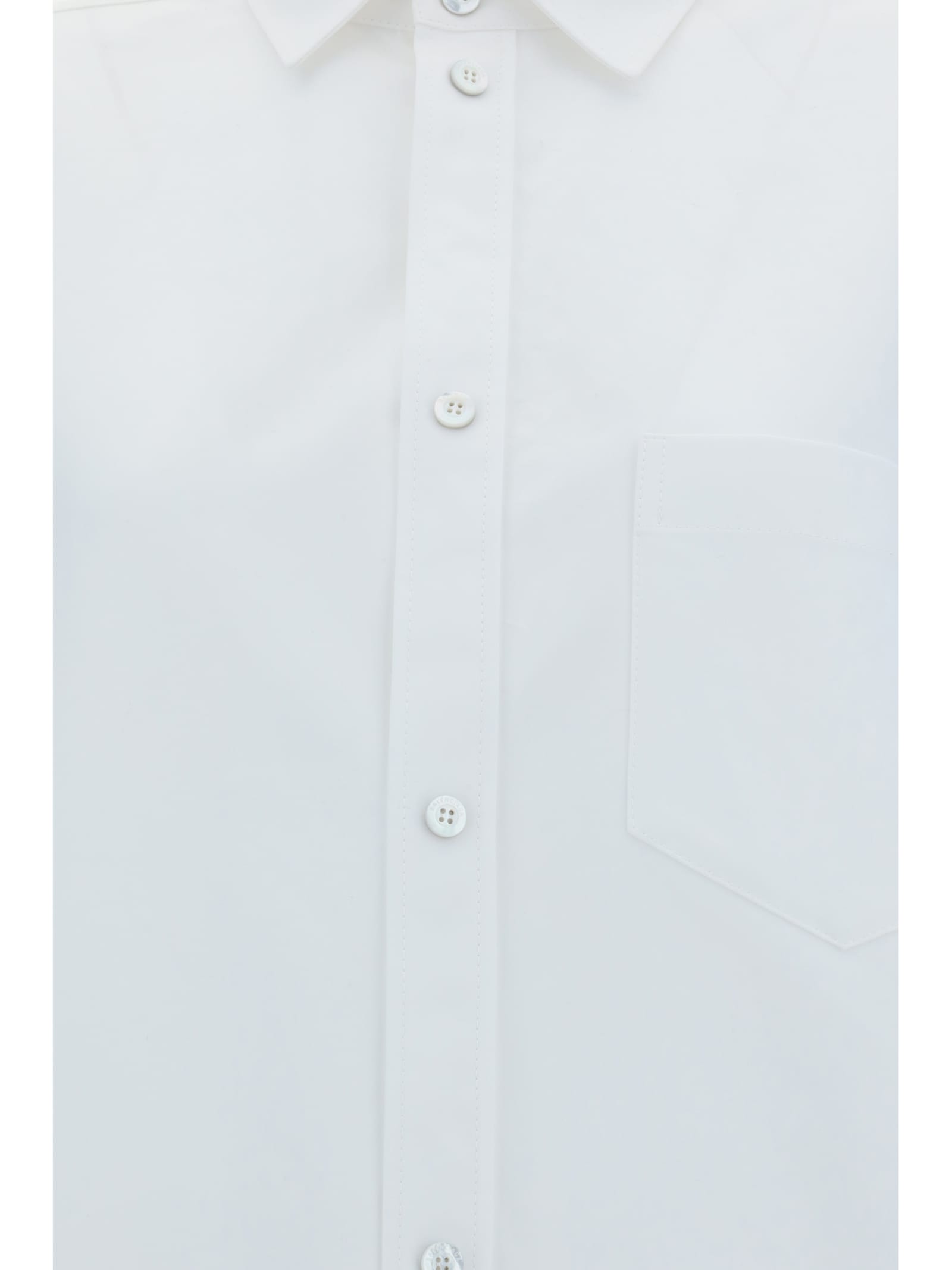 Shop Balenciaga Outerwear Shirt In White