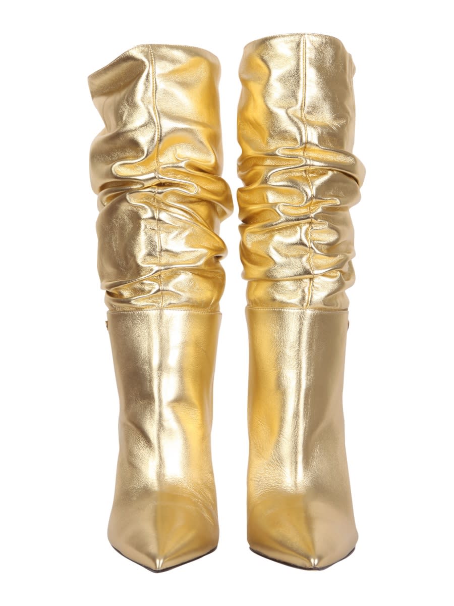 Shop Dsquared2 Boots With Heel In Gold