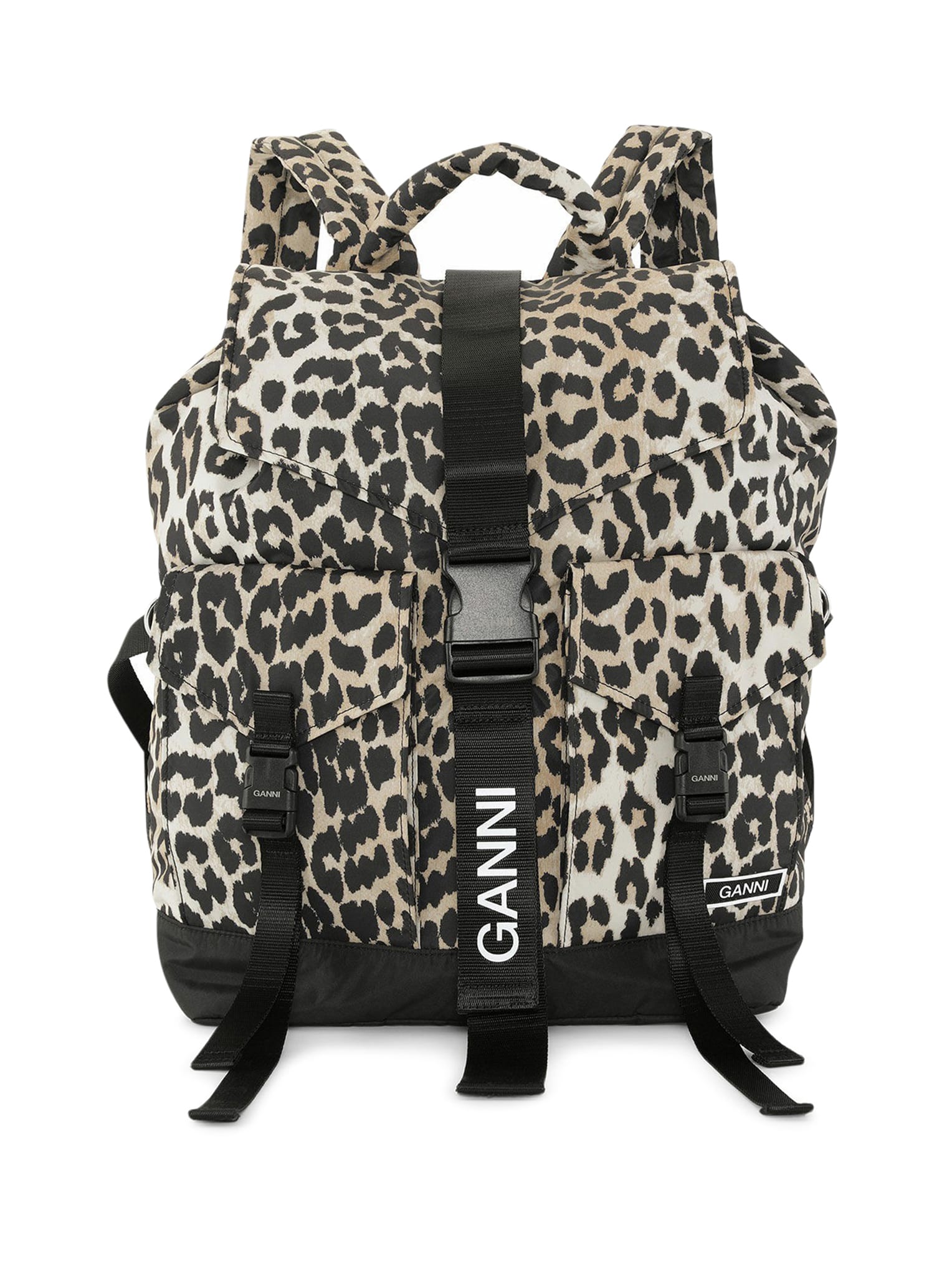 GANNI RECYCLED TECH BACKPACK PRINT