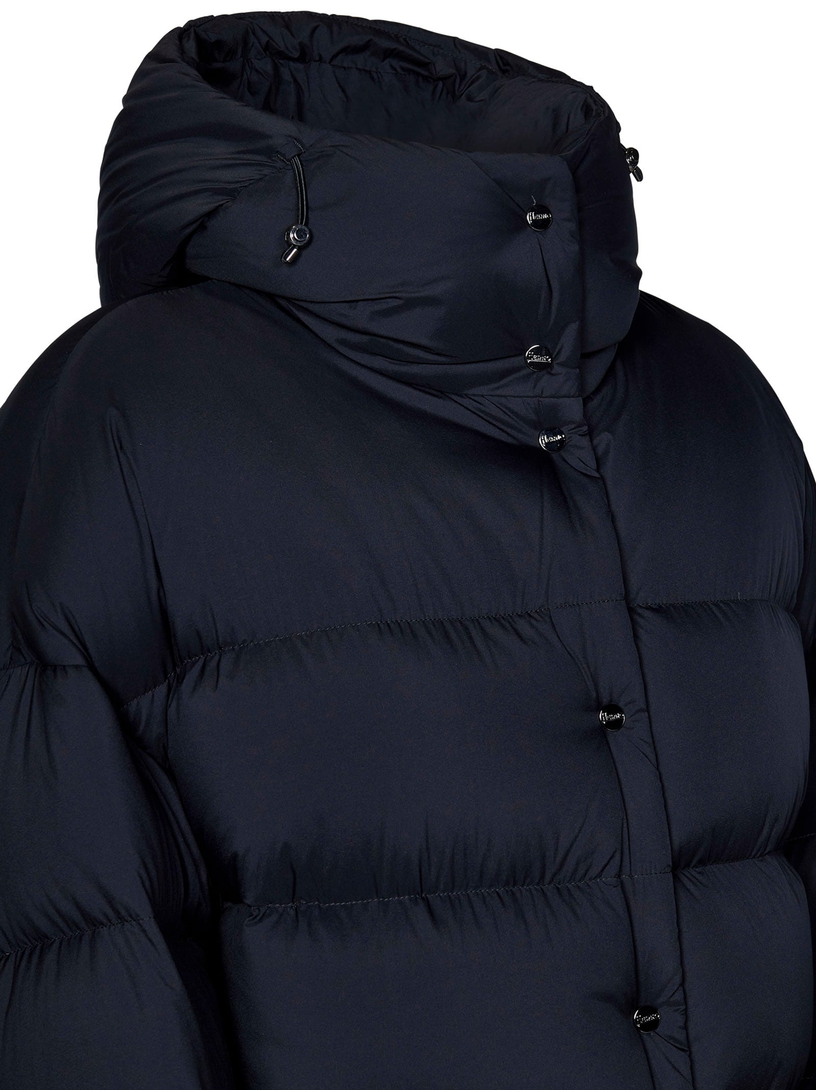 Shop Herno Down Jacket In Black