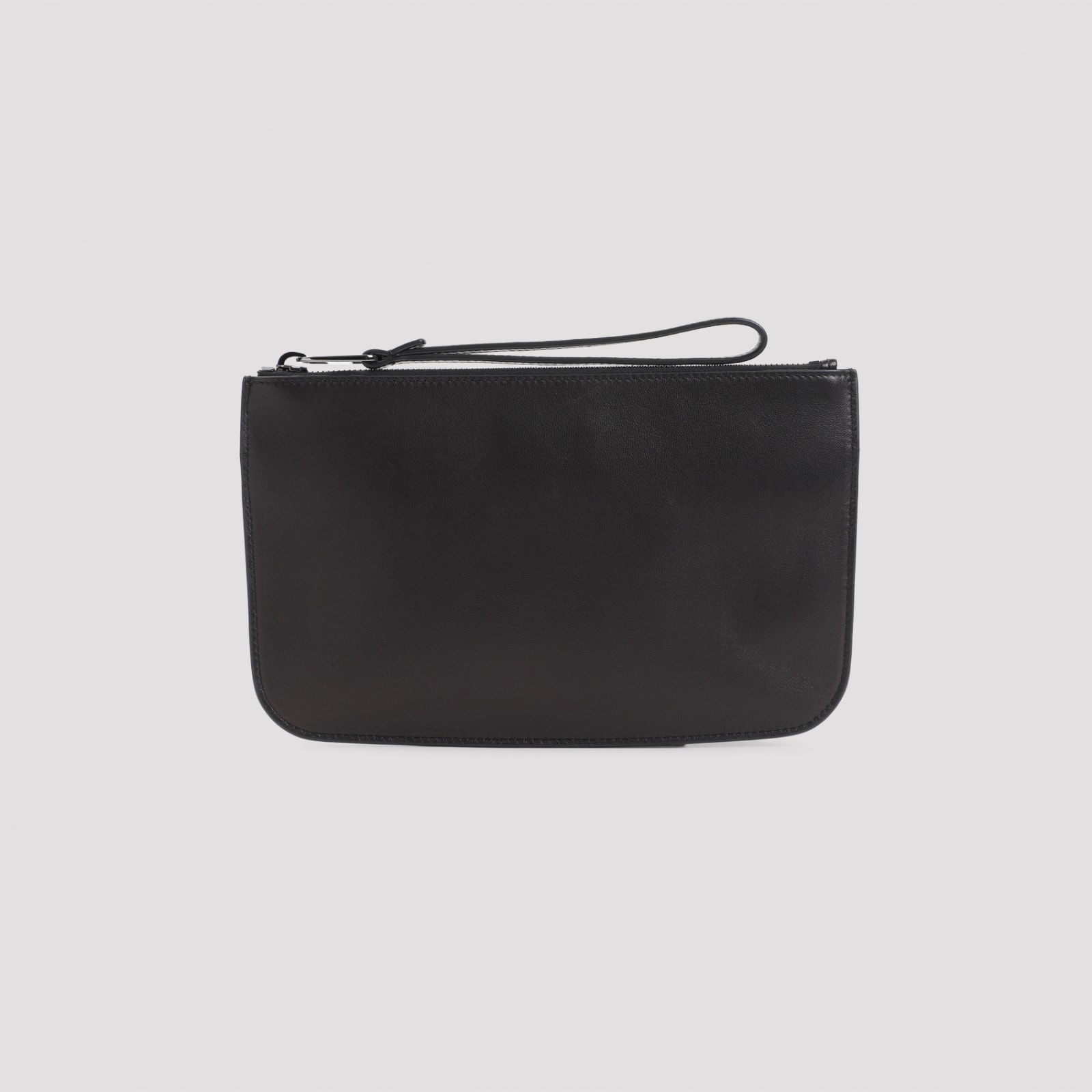 Shop Giorgio Armani Pouch In Nero