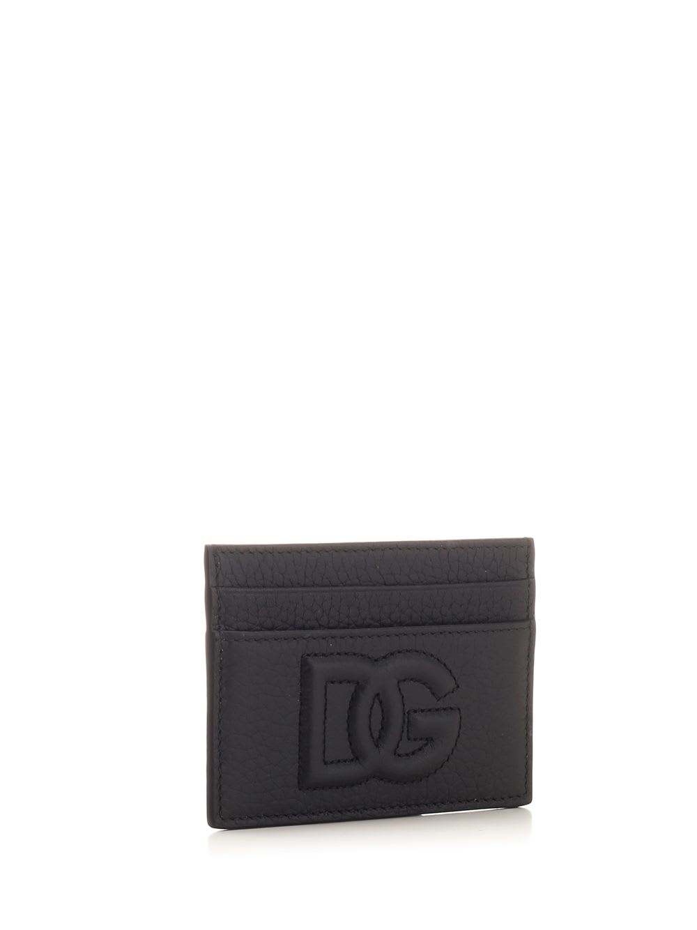 Shop Dolce & Gabbana Dg Logo Card Holder In Black