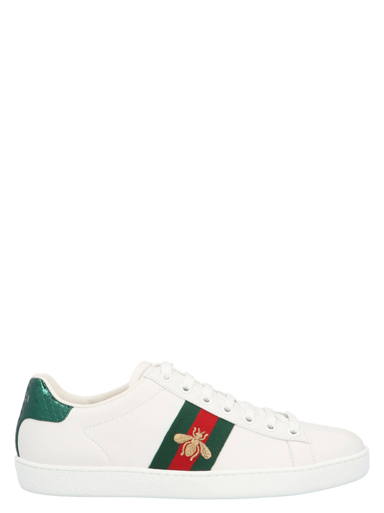 Shop Gucci Ace Sneakers In White