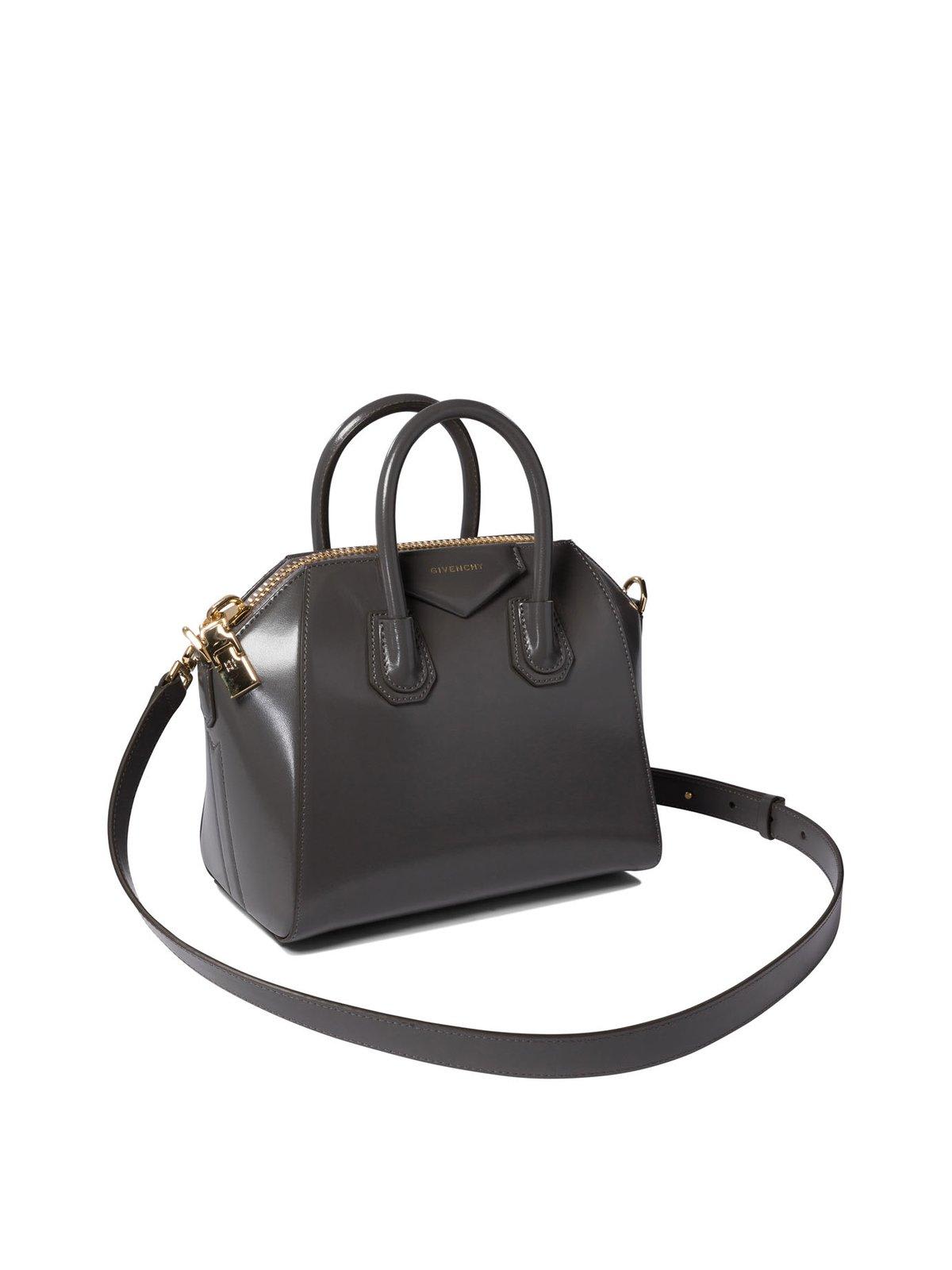 Givenchy Antigona Mini Top Handle Bag In Grey