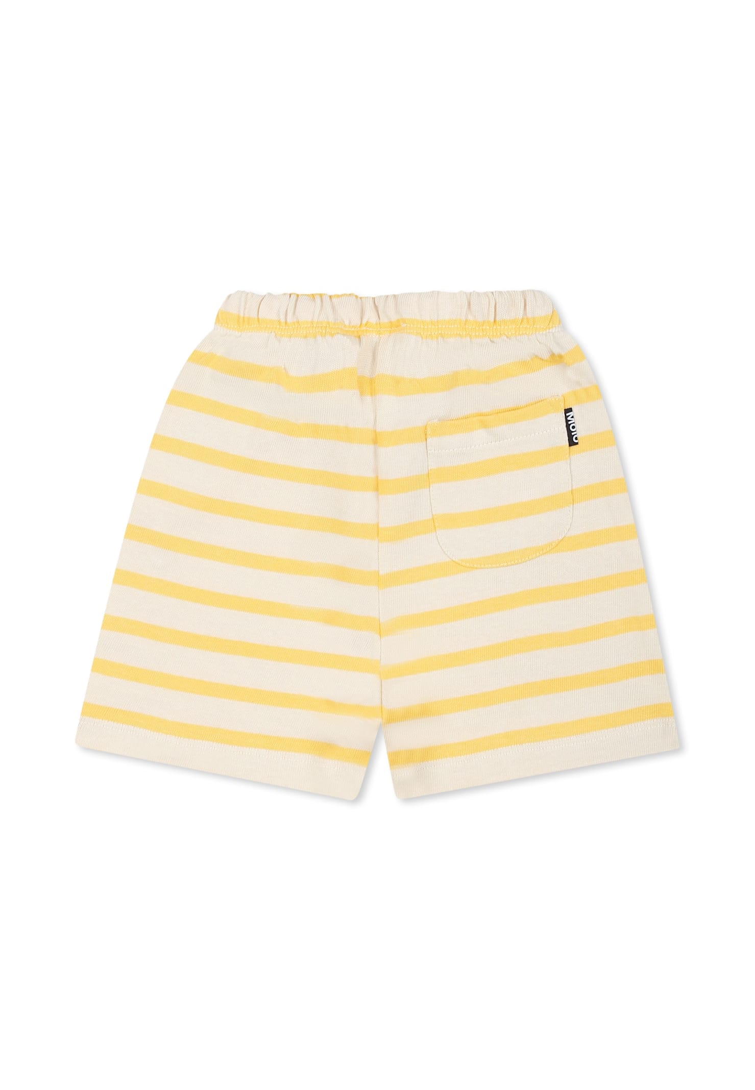 Molo Ivory Shorts For Babykids With Logo Patch In Ivory