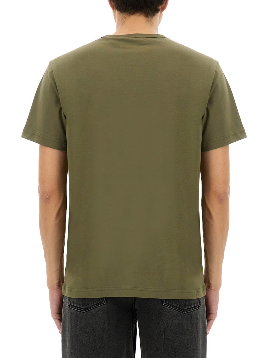 Belstaff T-shirt With Logo In Military Green