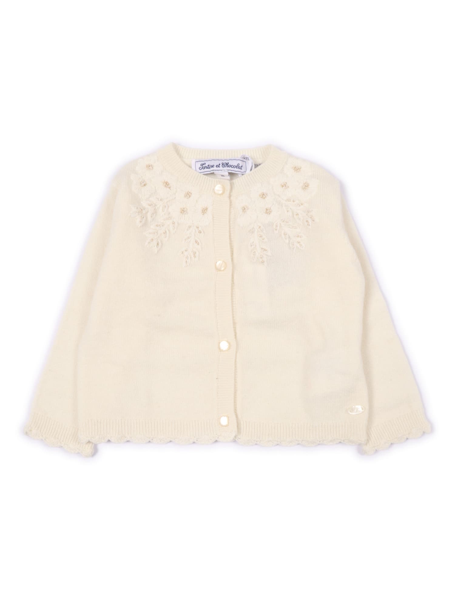 Tartine Et Chocolat Cardigan In Neutral