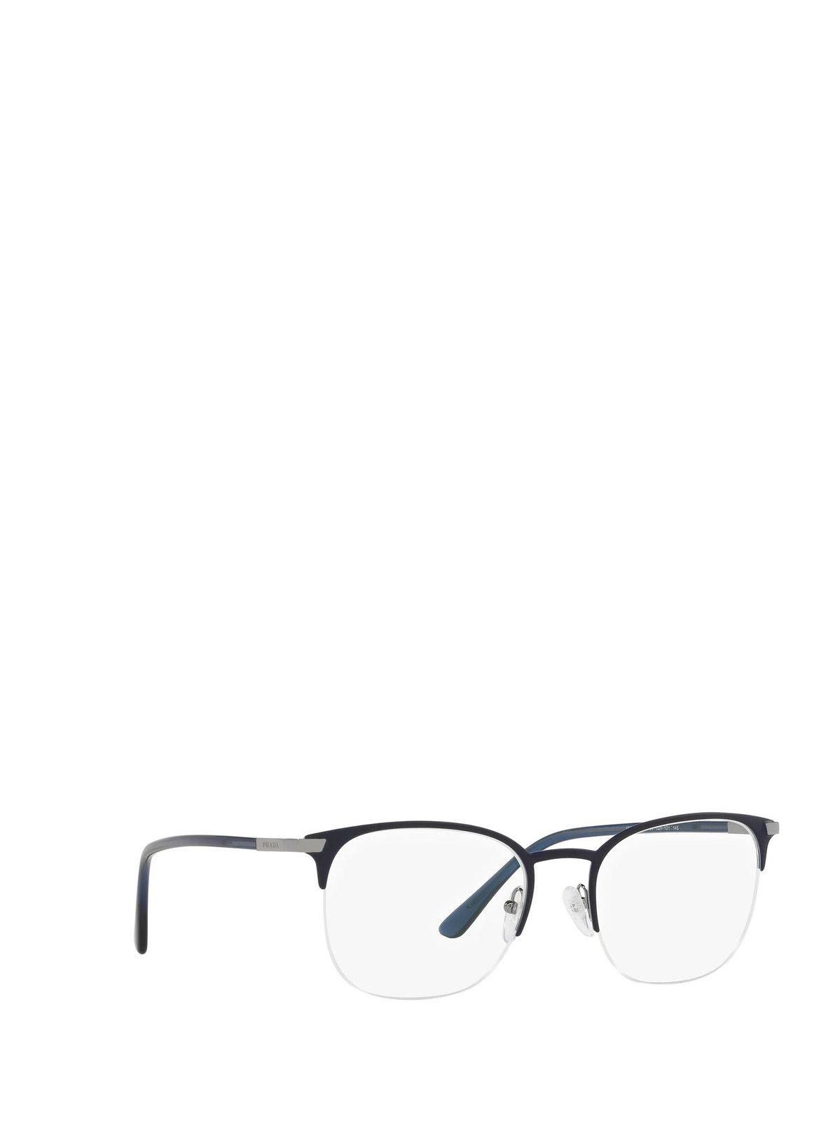 Shop Prada Square Frame Glasses In 02n1o1