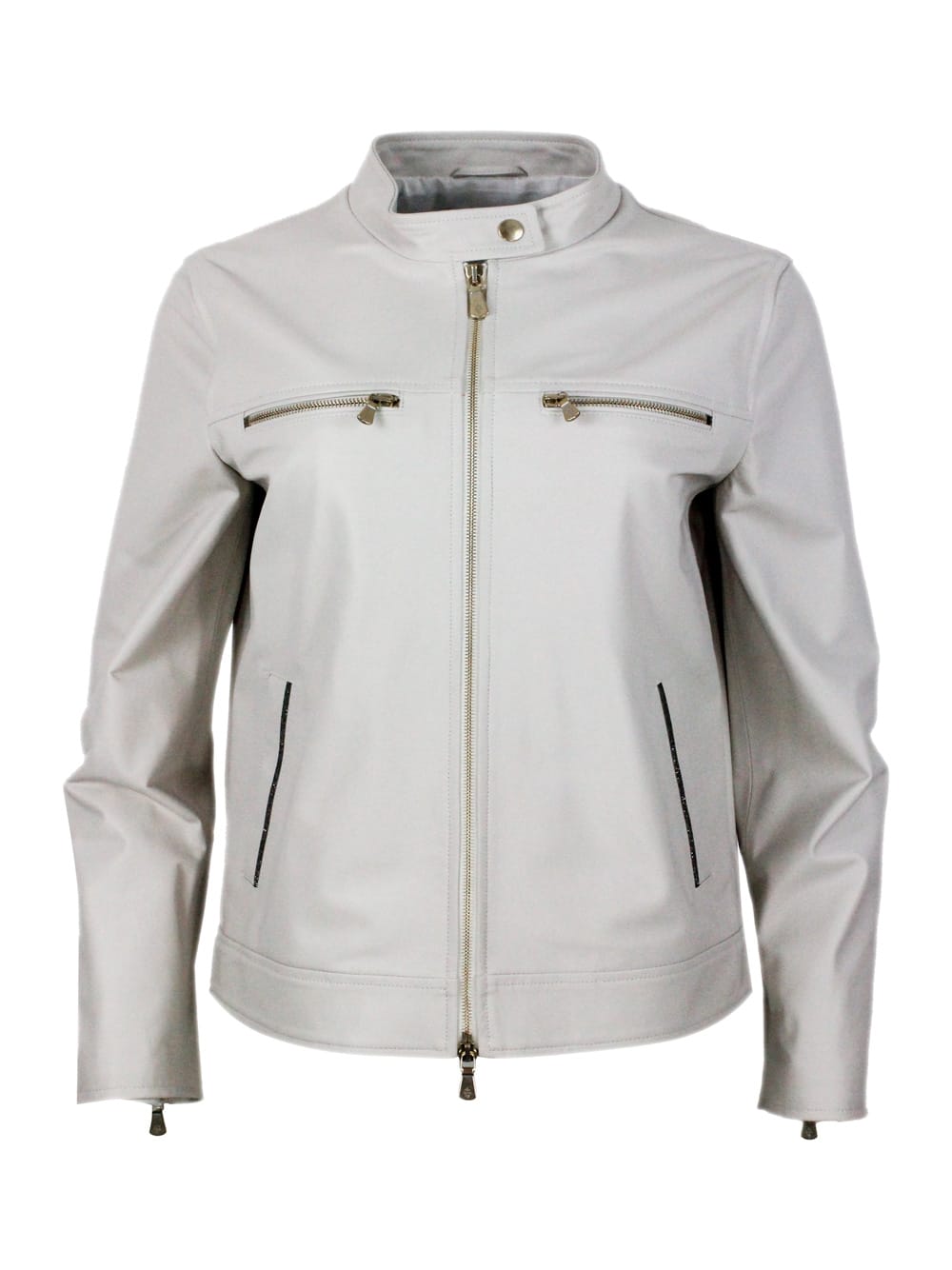 Eleventy Jacket Cream In Cream