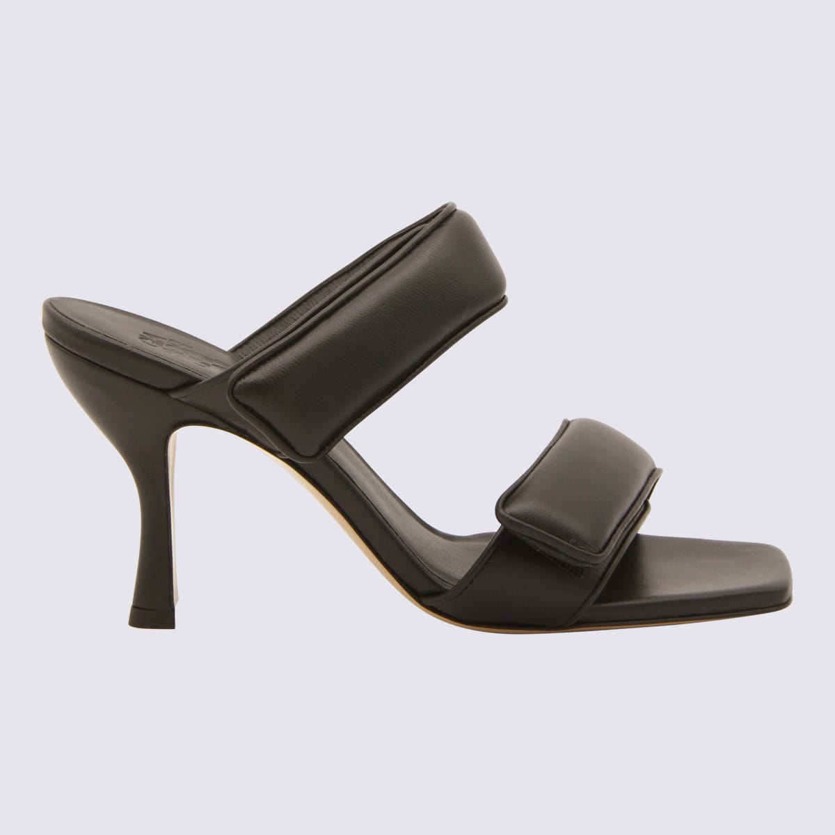 Shop Gia X Pernille Teisbaek Black Leather Perni Sandals