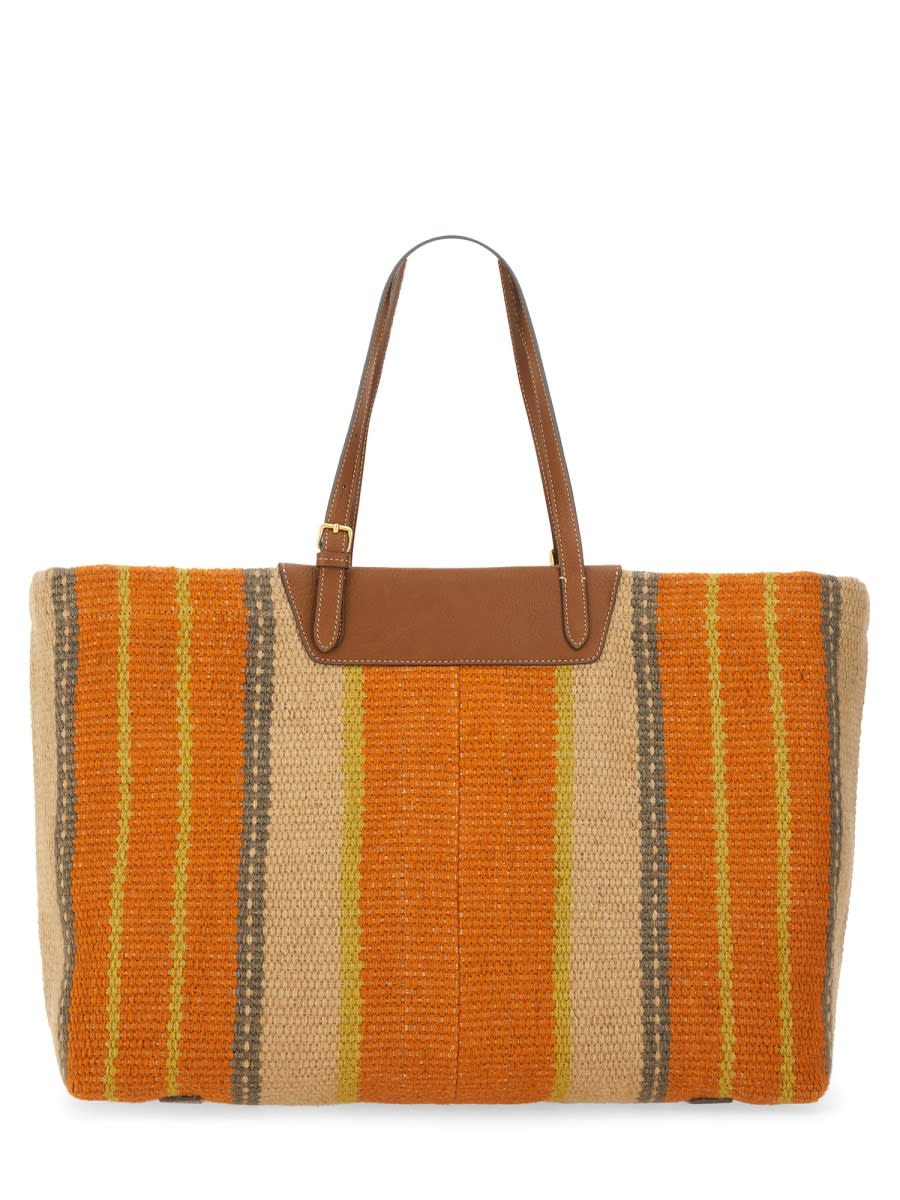 Shop Anya Hindmarch Tote Bag With Logo In Multicolour