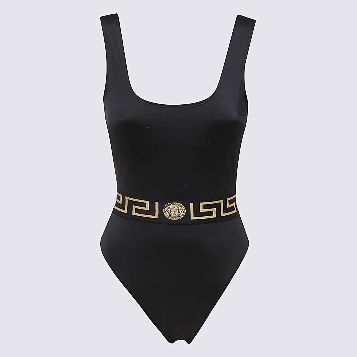 Versace Black Beachwear