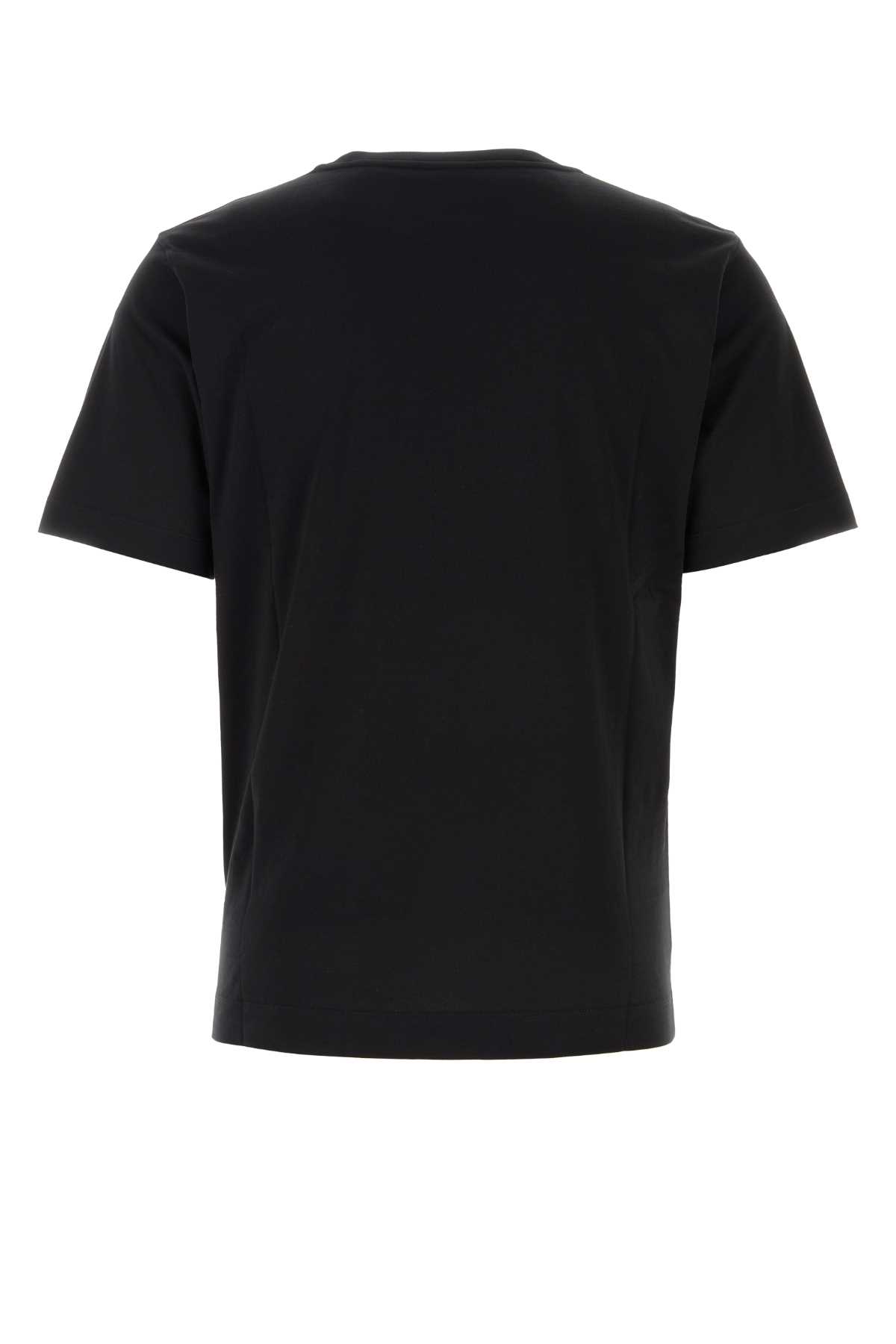 Shop Dries Van Noten Black Cotton T-shirt