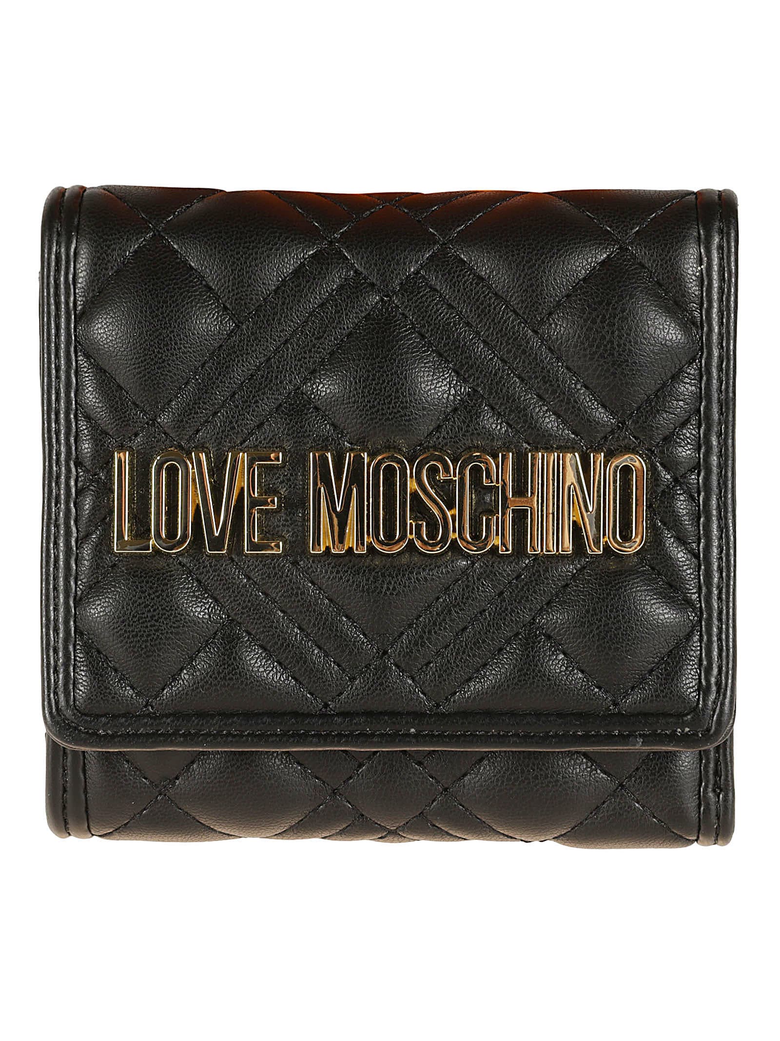 Love Moschino Triple Fold Quilted Wallet