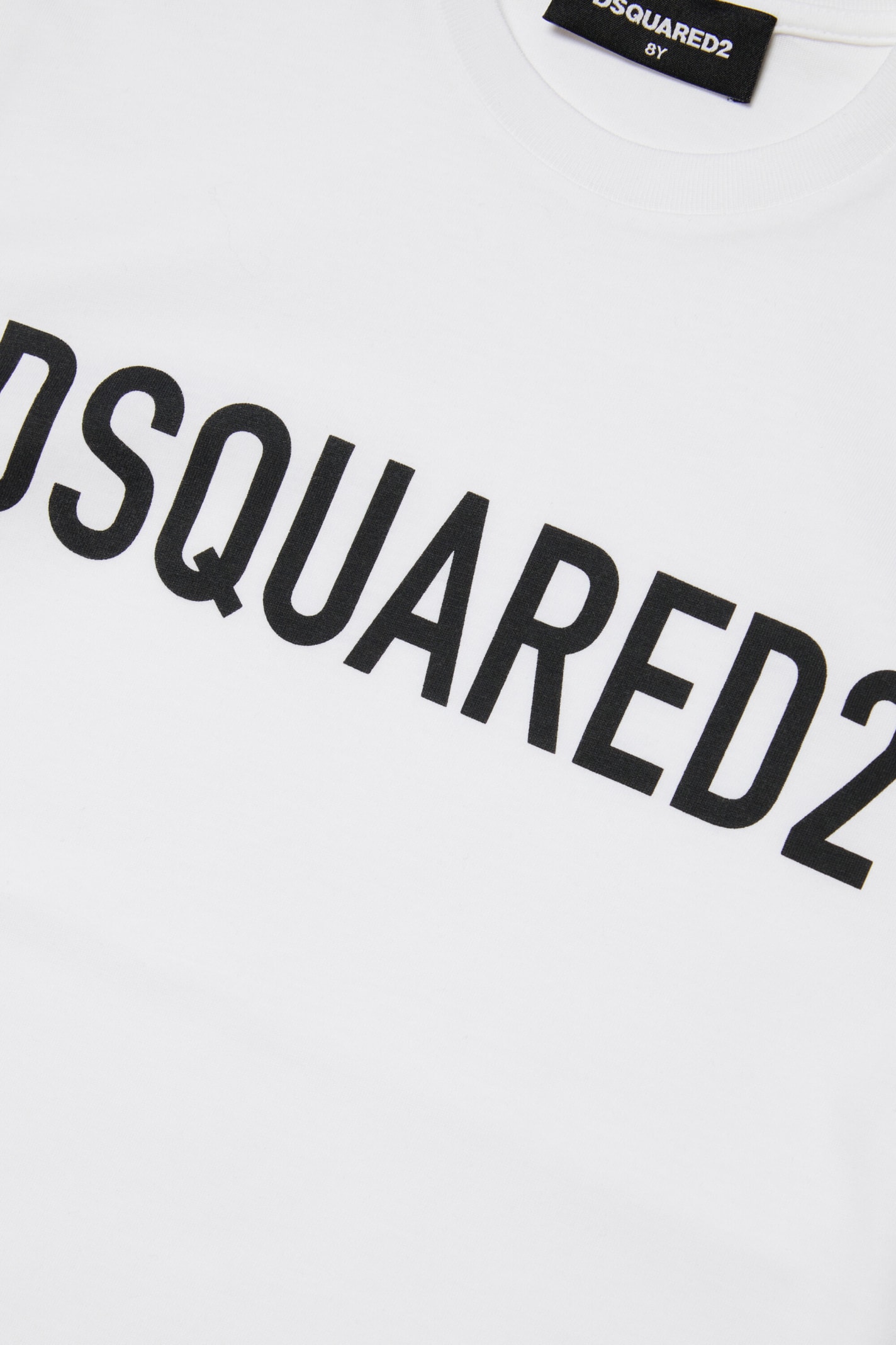 Shop Dsquared2 D2t971u Relax-eco T-shirt Dsquared Organic Cotton Jersey Crewneck T-shirt With Logo In White