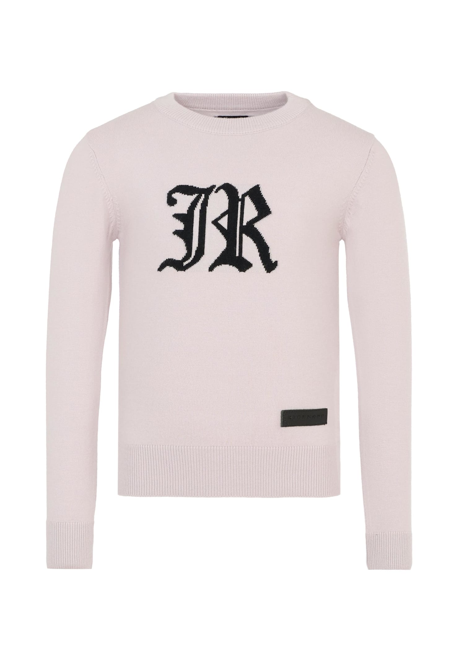 Richmond Lilac Jumper For Girl With Black Logo In Pink