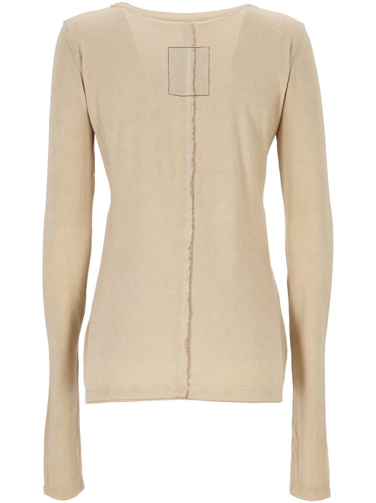 Shop Uma Wang Crewneck Knitted Jumper In Ivory