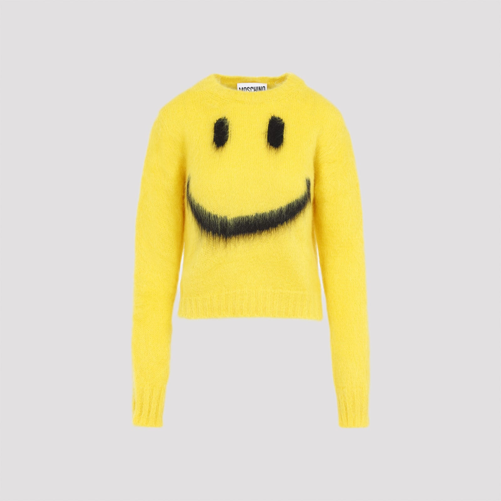 Shop Moschino Mohair Sweater In Giallo