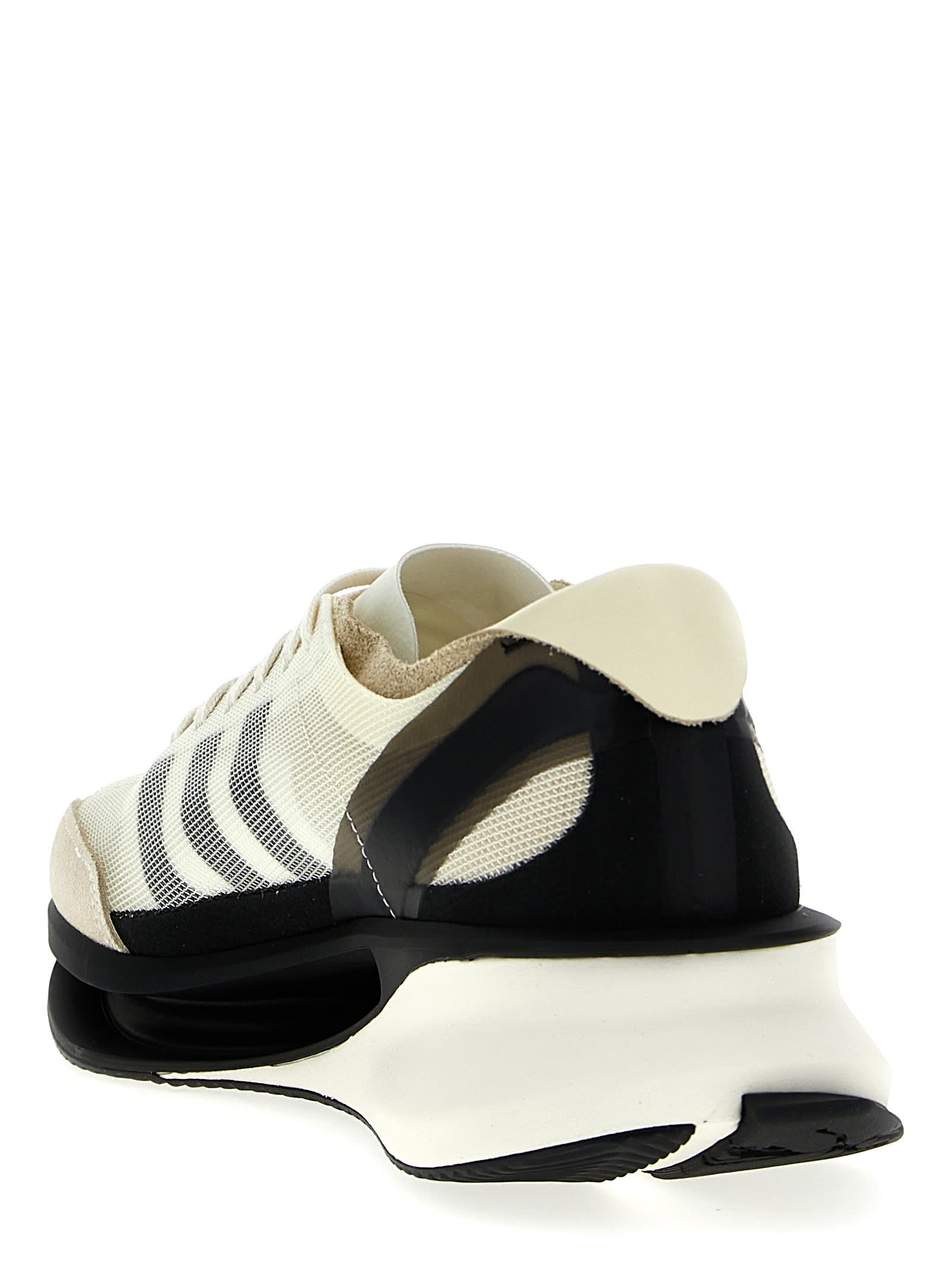 Shop Y-3 S-gendo Run Sneakers In White/black