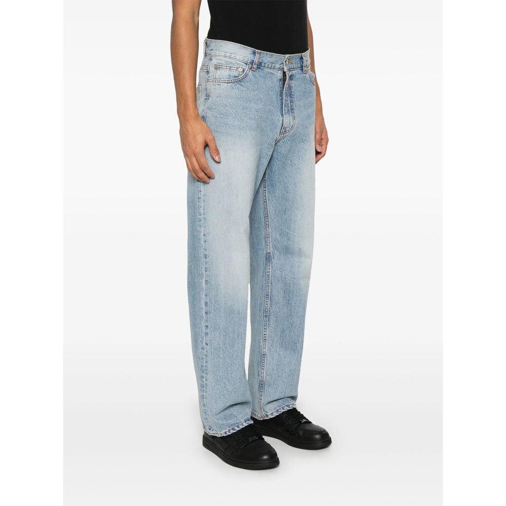 Tonywack Loose Flared-leg Jeans In Blue
