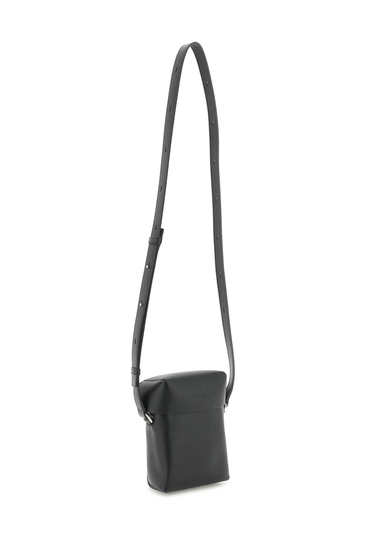 Jil Sander Lid Small Crossbody Bag In Black (black)