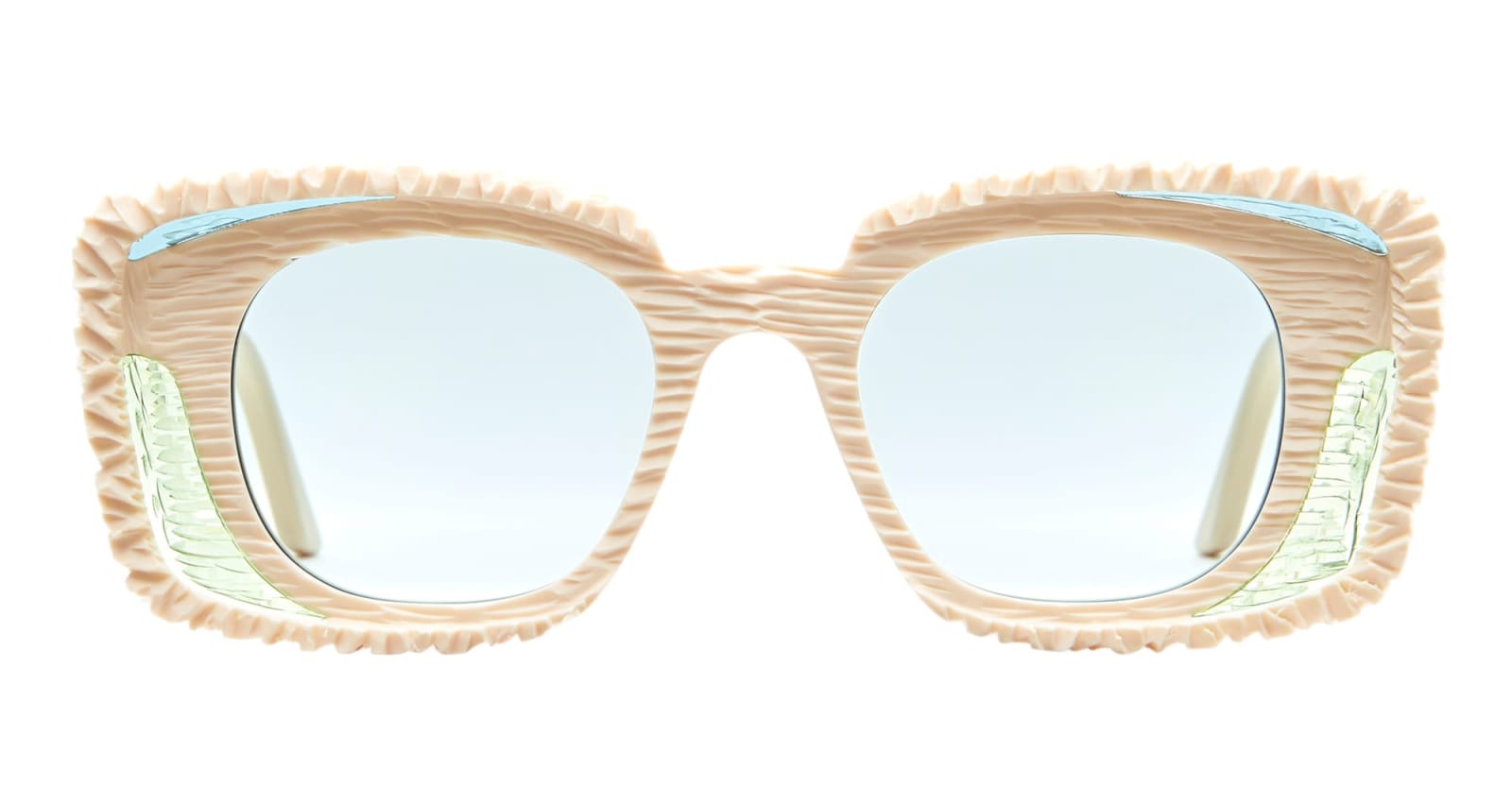 Shop Kuboraum Mask T7 - Scala Dei Turchi Sunglasses In Ivory