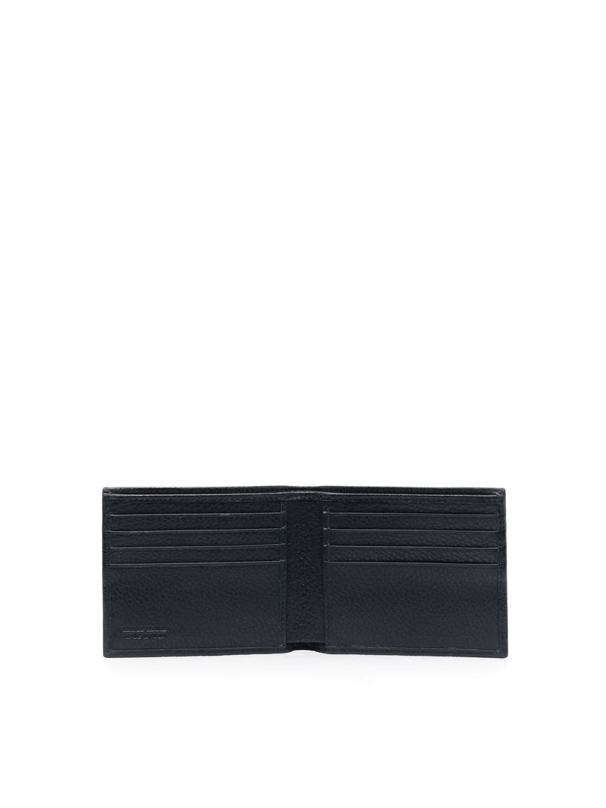 Shop Kiton Calfskin Wallet In Navy Blue