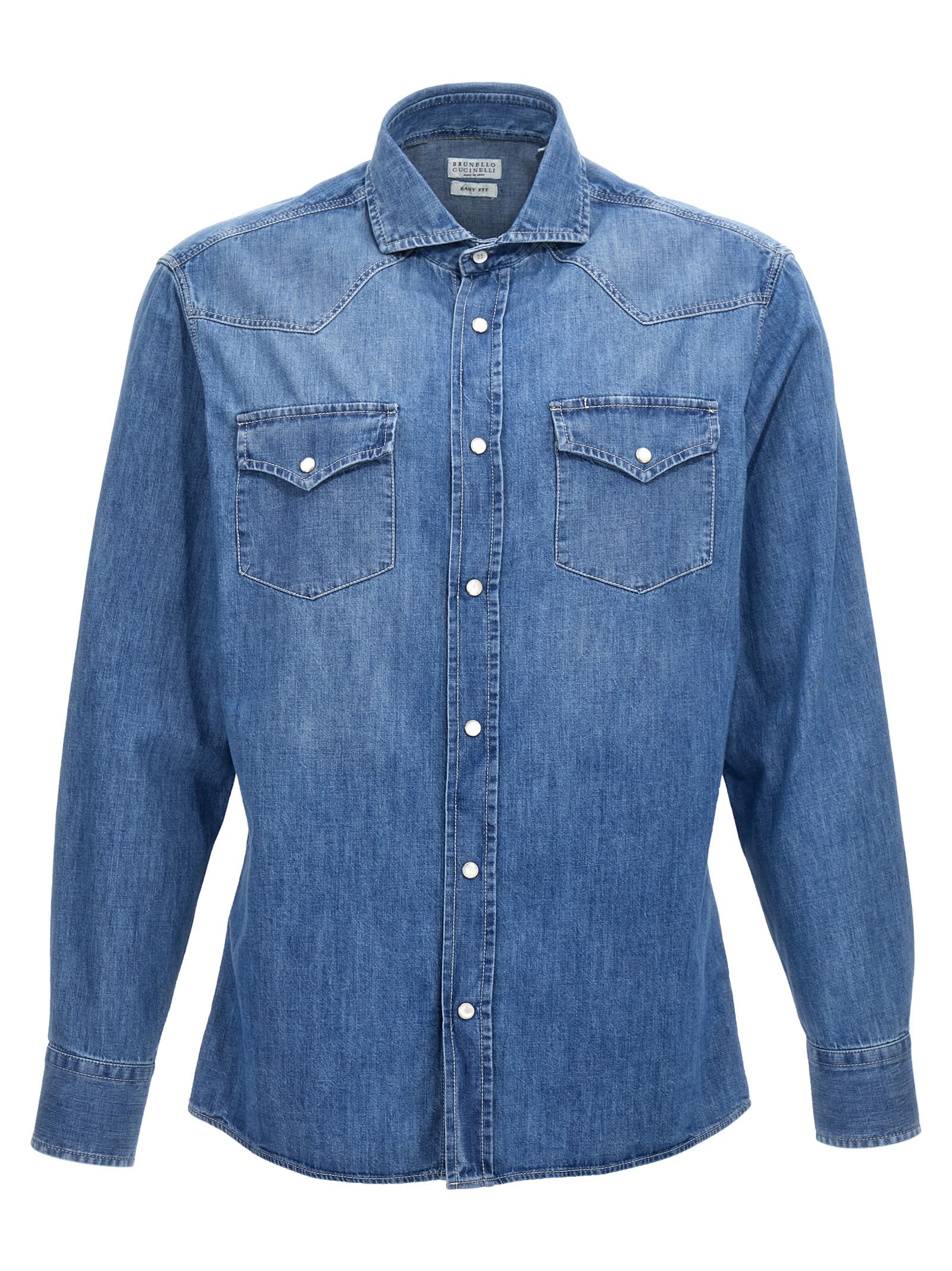 BRUNELLO CUCINELLI DENIM SHIRT 