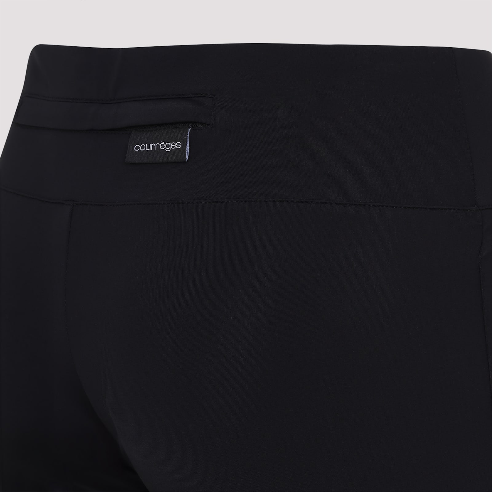 Courrèges Courreges Black Bootcut Scuba Jersey Pants In Black
