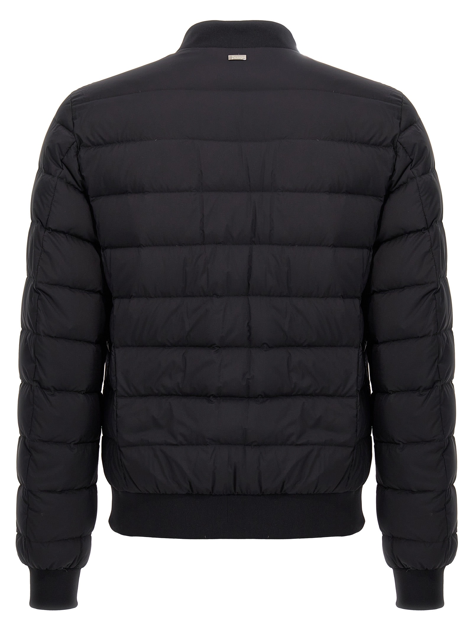 Herno Laviatore Bomber Jacket In Black