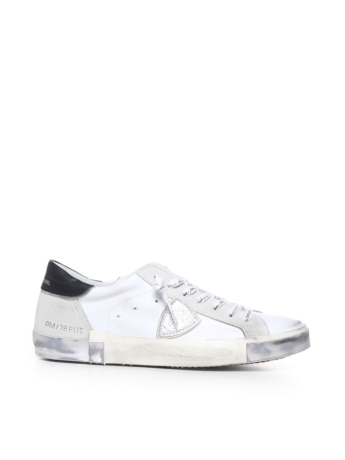 Parisx Sneakers In Leather With Contrasting Heel Tab