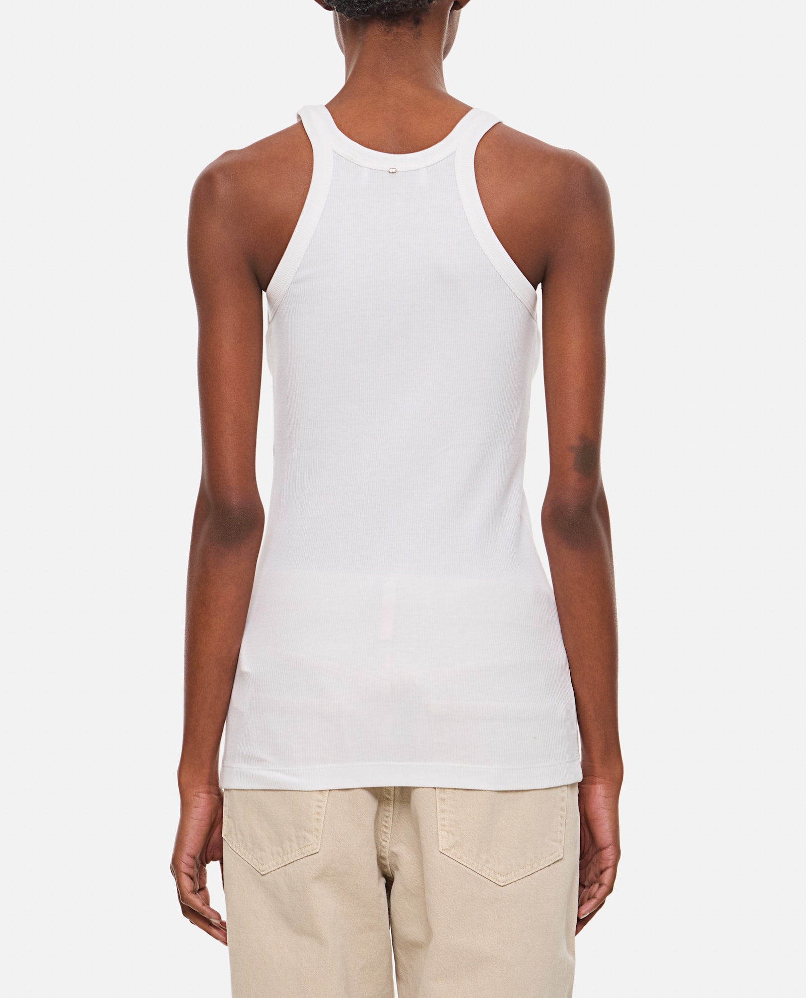 Sportmax Nastie Silk Cotton Tank Top Clothing In White