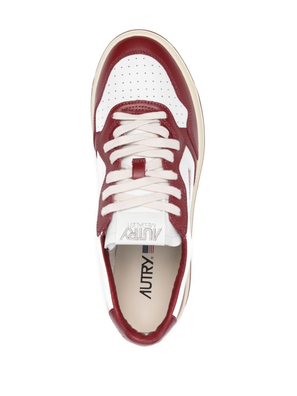 Shop Autry Medalist Low Sneakers In White Syrah