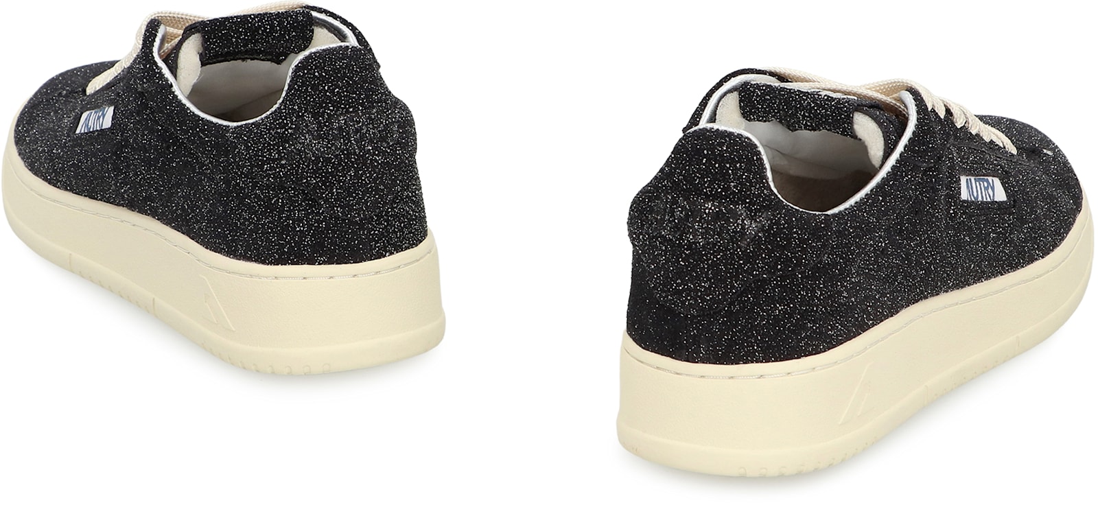 Autry Dallas Low Sue Stars Black Sneakers Sneakers In Black