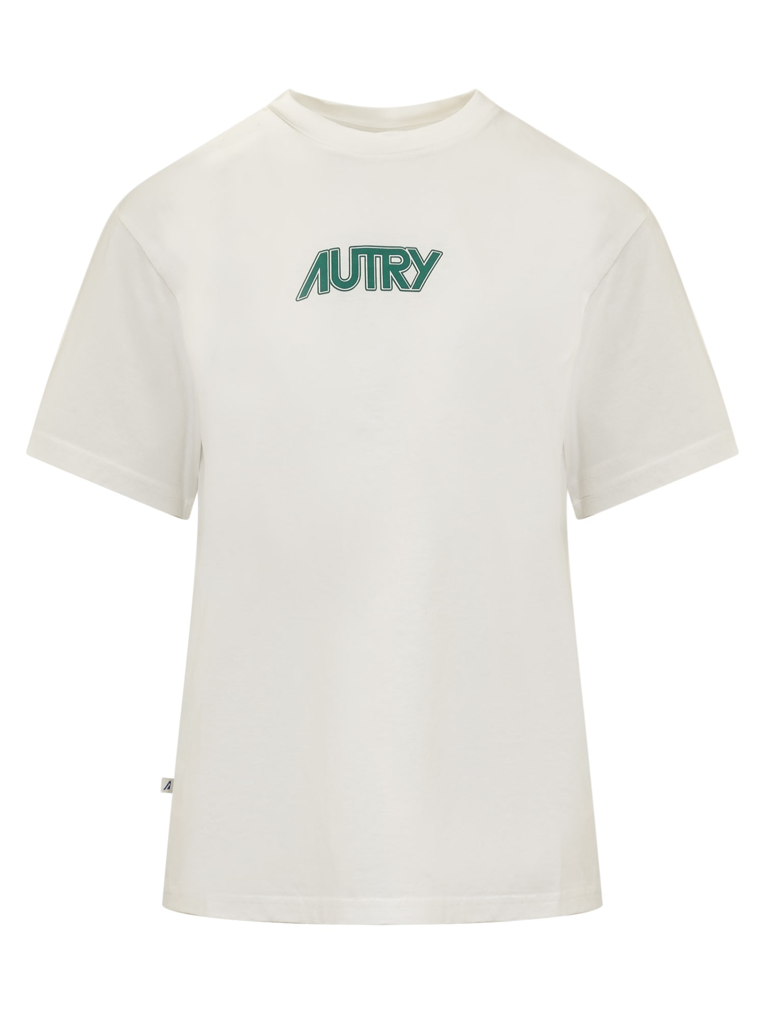 Autry T-shirt With Logo In Ivory