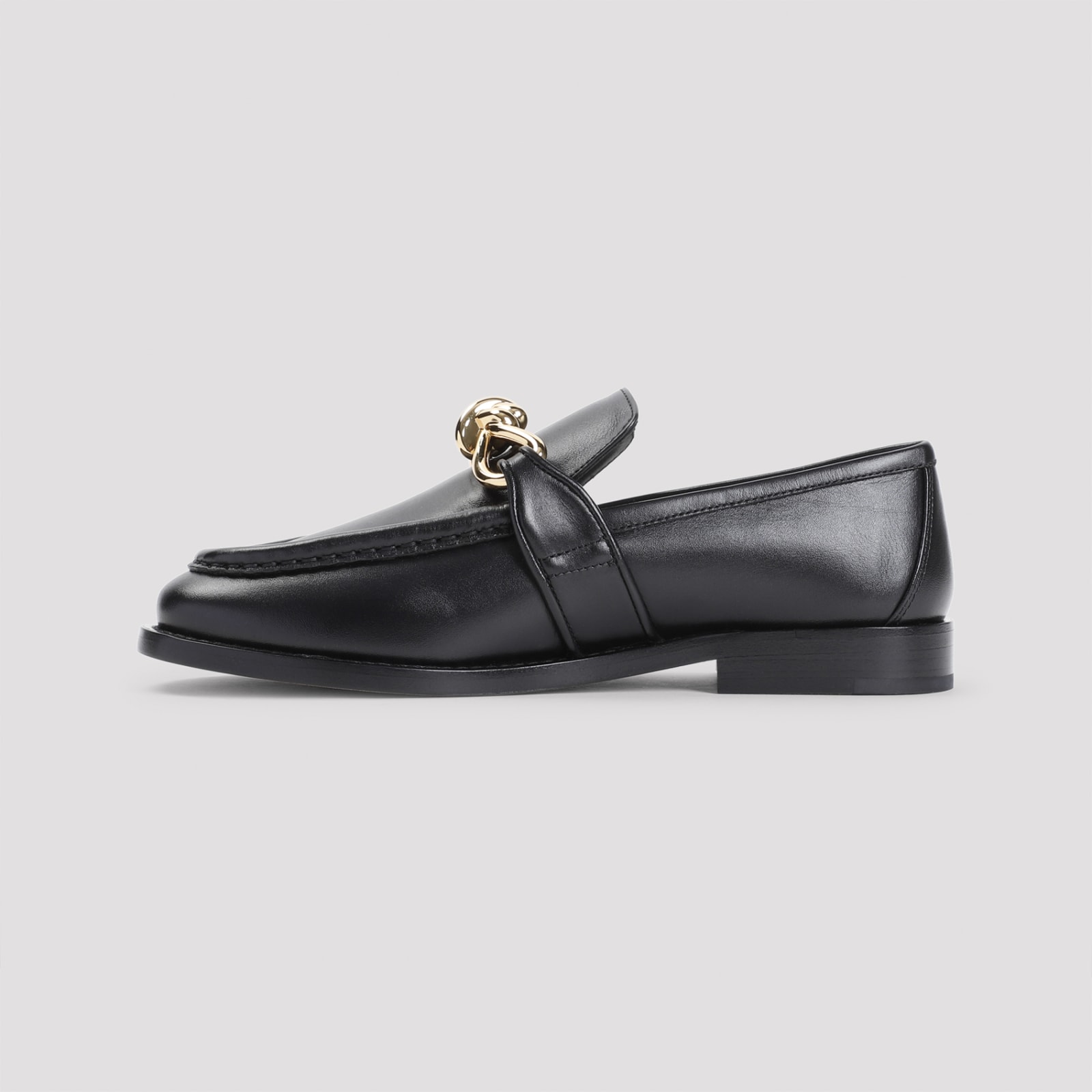 Shop Bottega Veneta Astaire Loafers In Black