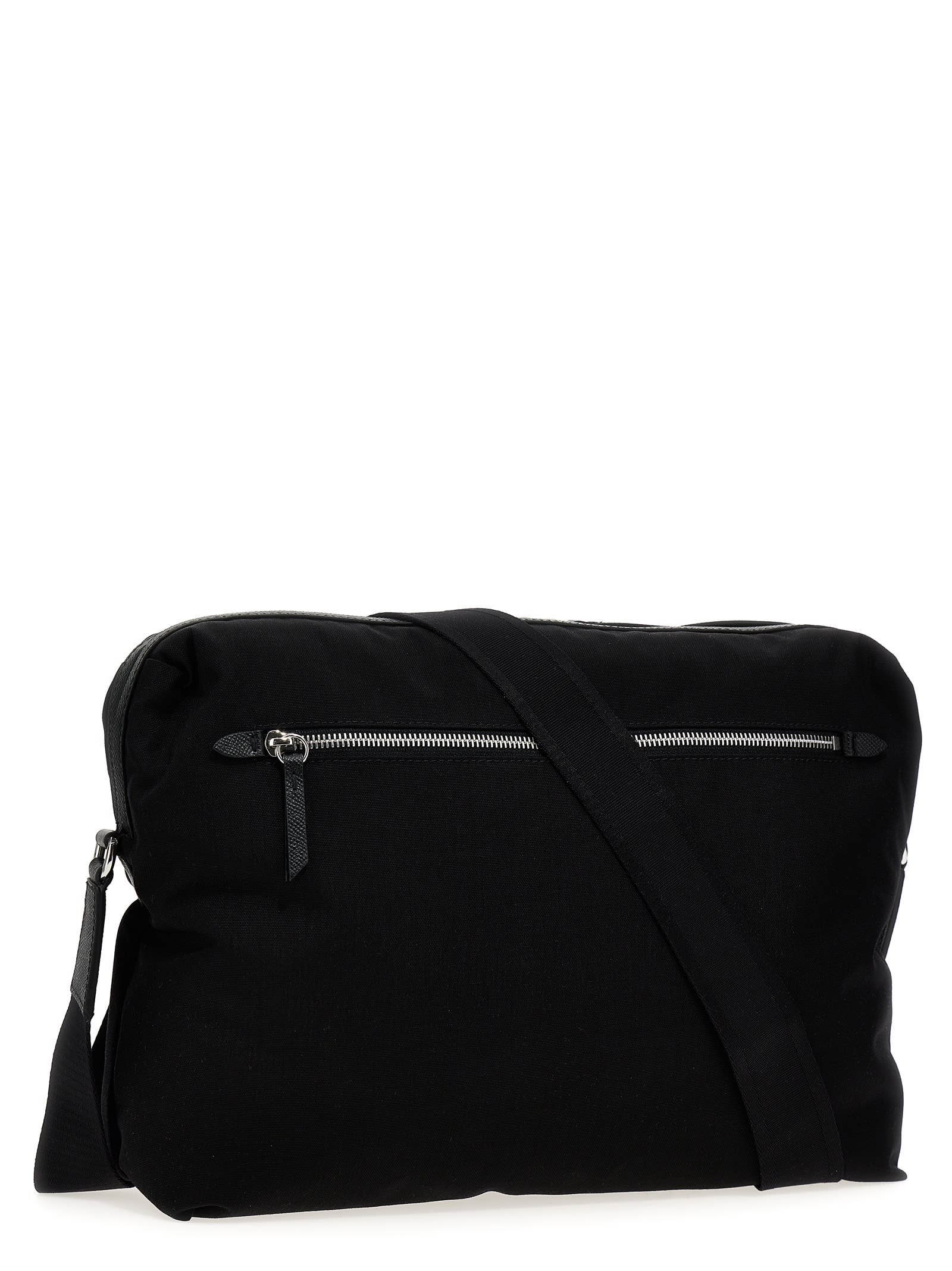 Shop Maison Margiela Computer Messenger Slam Glam Crossbody Bag In Black