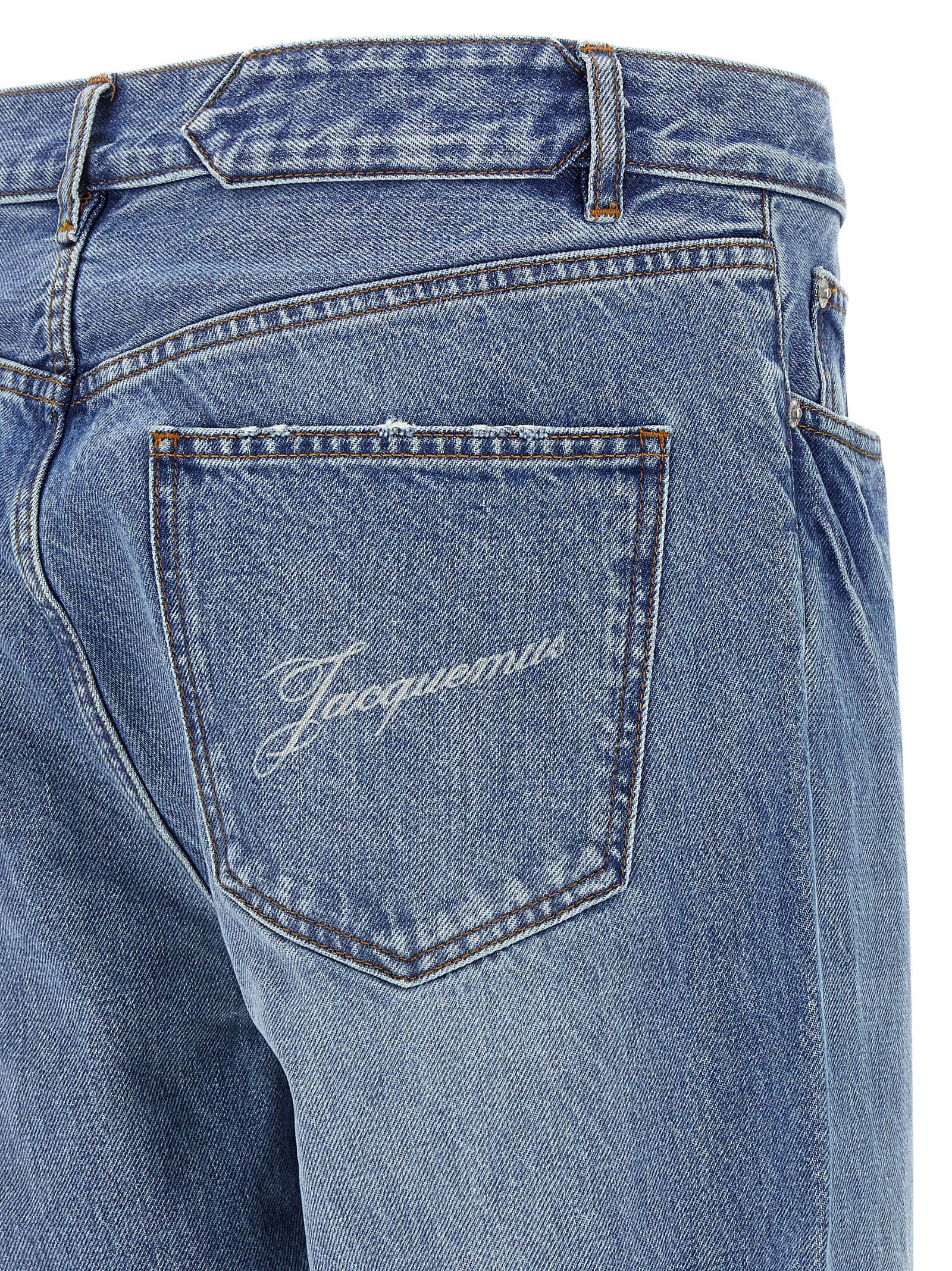 Jacquemus Straight Leg Denim Trousers In Multi