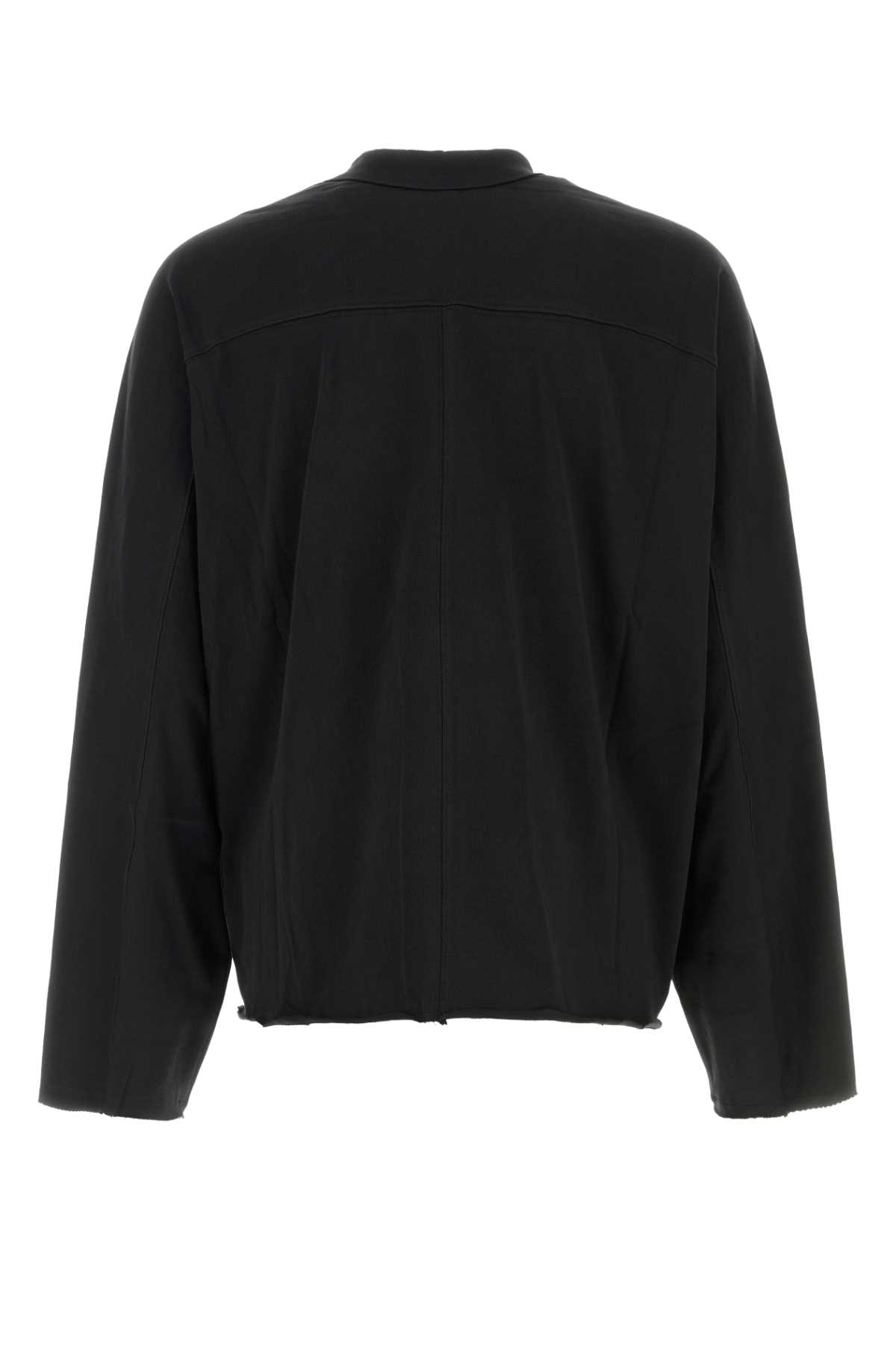 Entire Studios Black Cotton Oversize T-shirt In Black