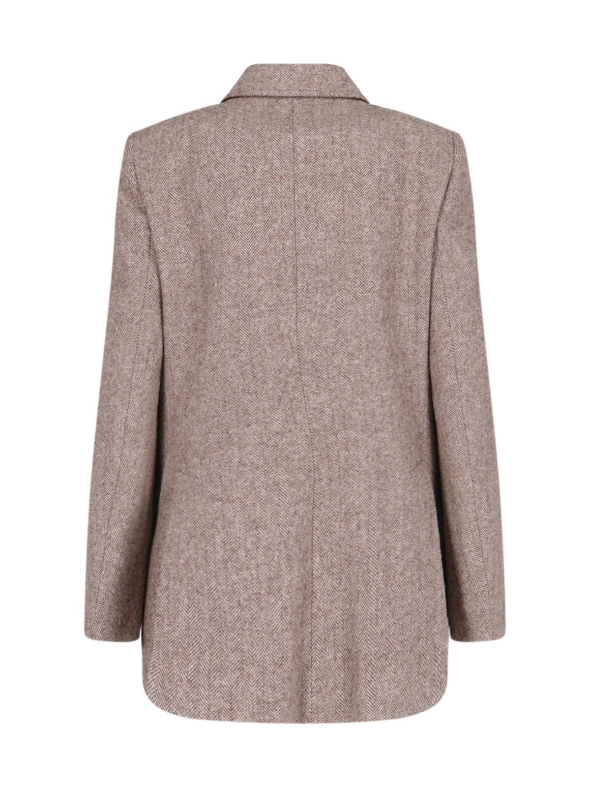 Shop Chloé Multipocket Mini Coat In Brown