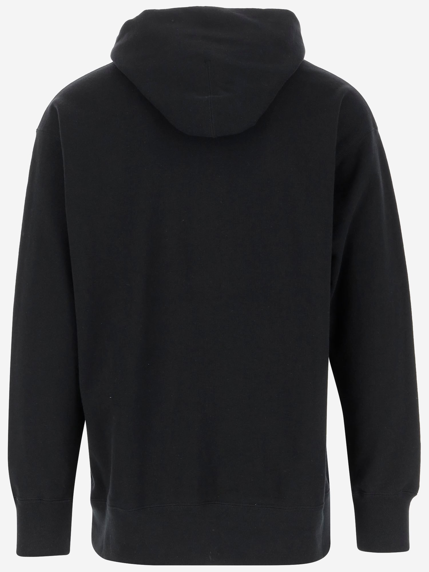 Shop Comme Des Garçons Cotton Sweatshirt With Logo In Black