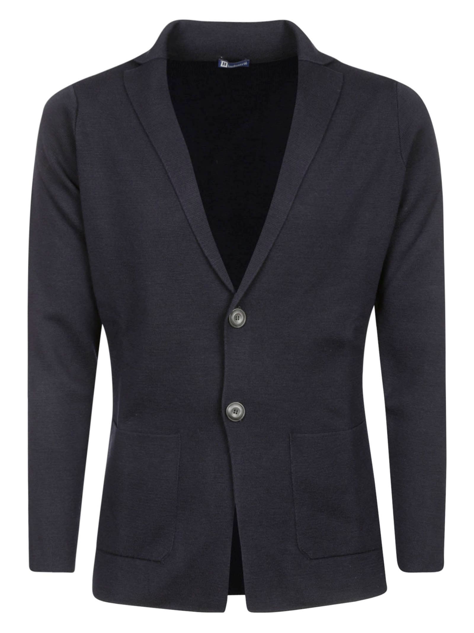 Shop Filippo De Laurentiis Single Revers Jacket E.fine Merino In Navy