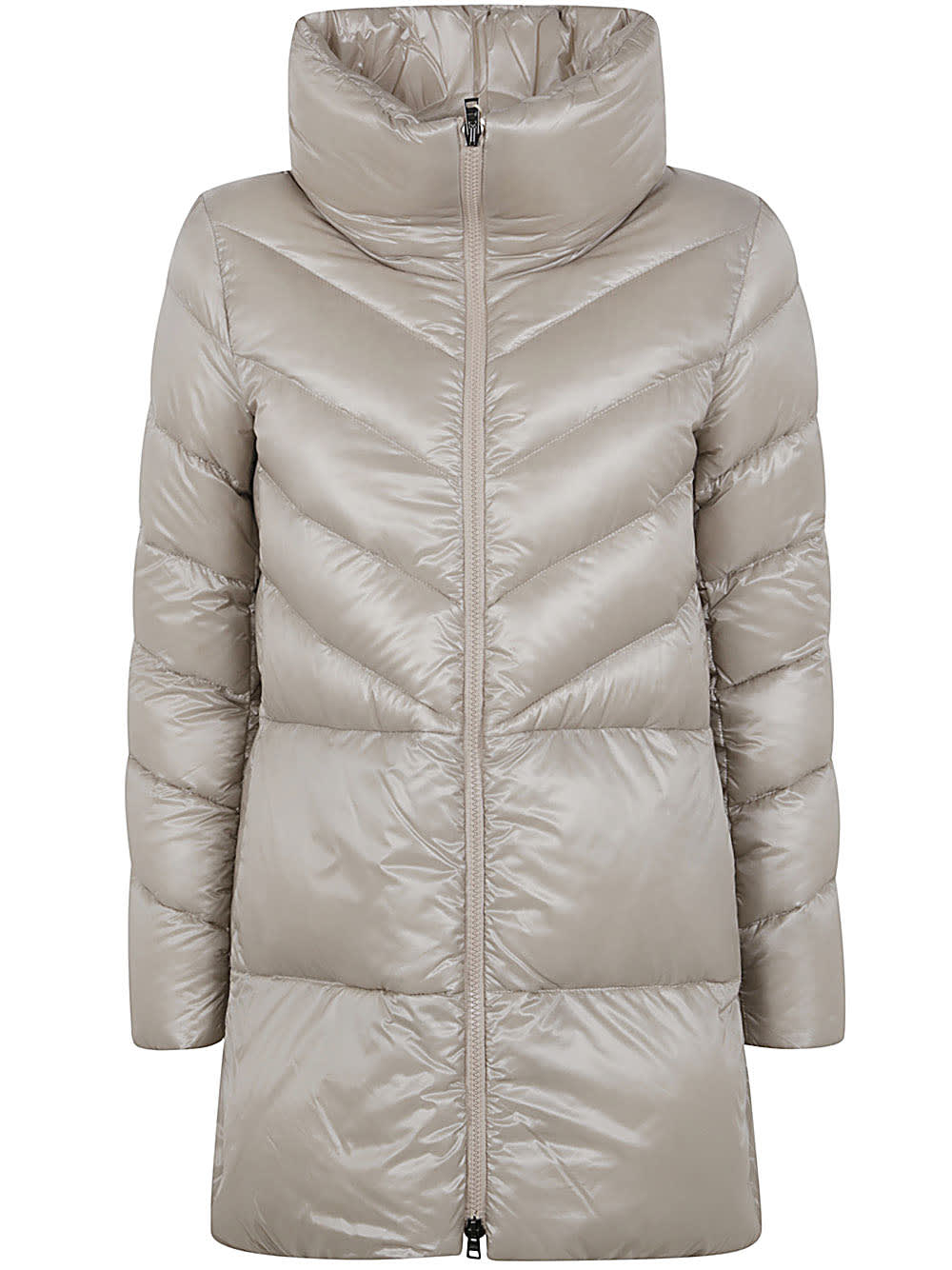 Shop Herno A-shape Down Jacket In Chantilly