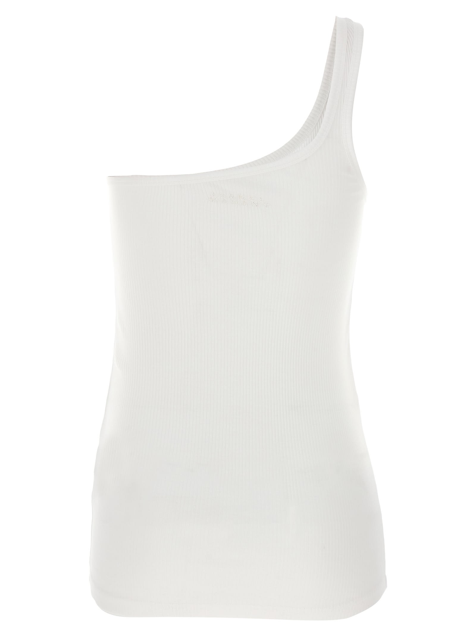 Shop Isabel Marant Tresia Top In White