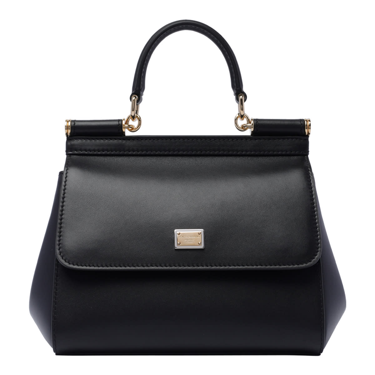 Shop Dolce & Gabbana Medium Sicily Handbag In Black