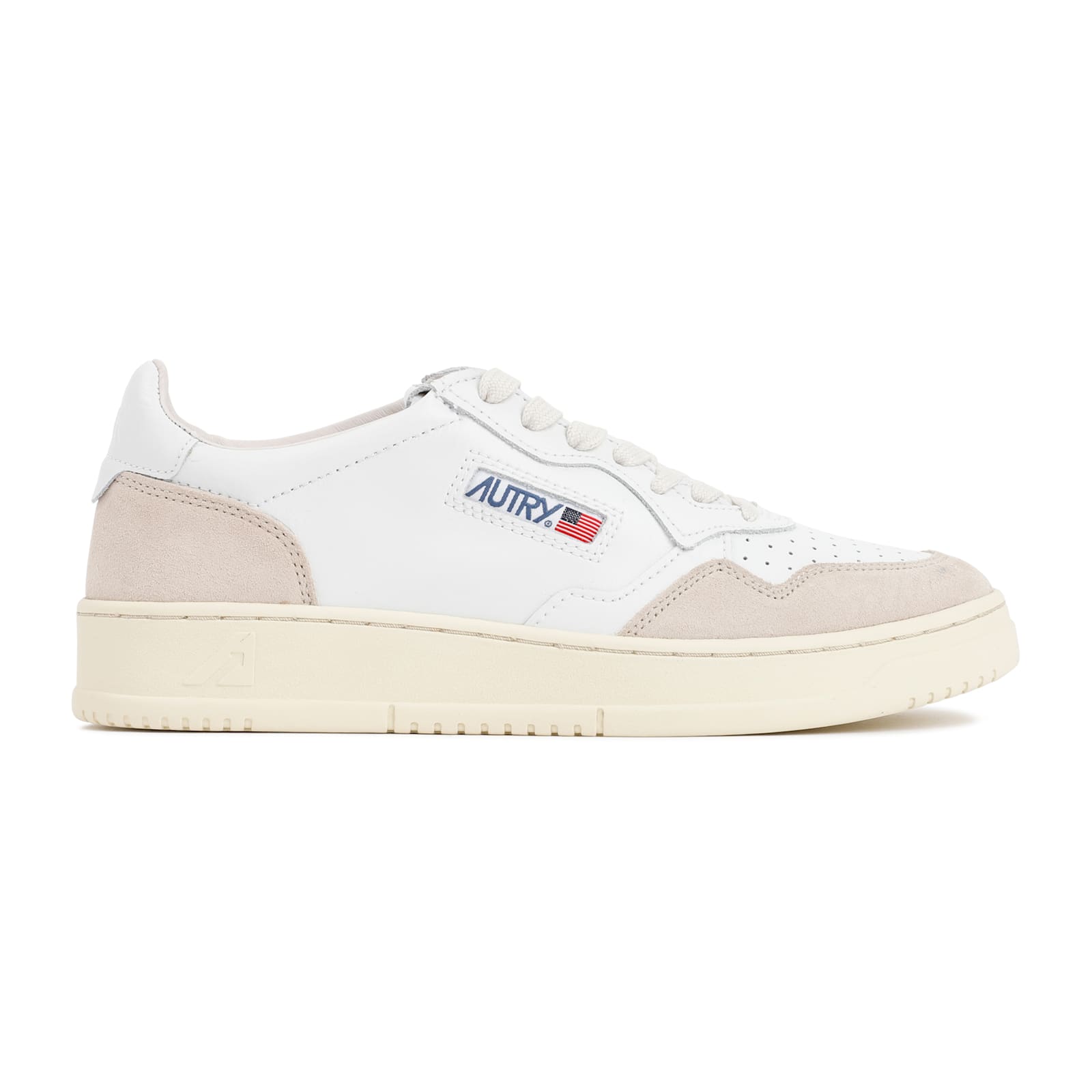 Autry Medalist Low Low-top Leather Sneakers In White
