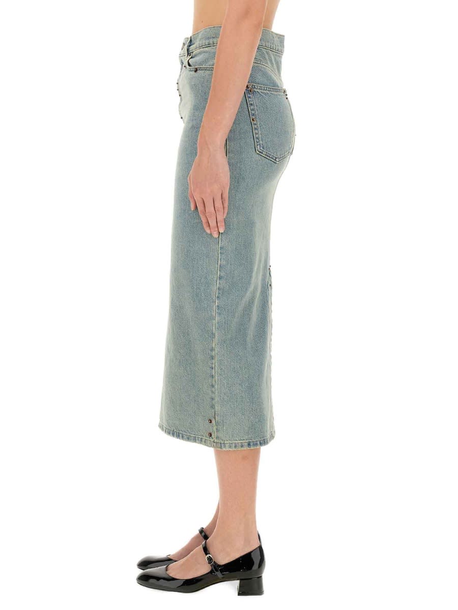 Shop Moschino Denim Skirt